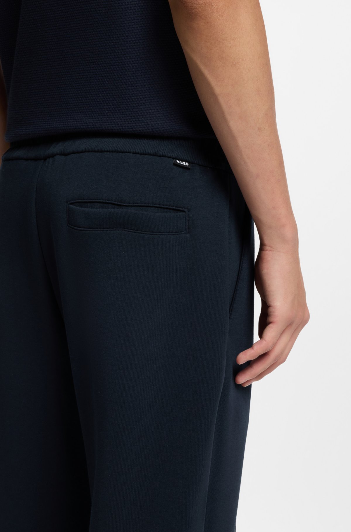Pantalones de cintura con cordón en corte recto