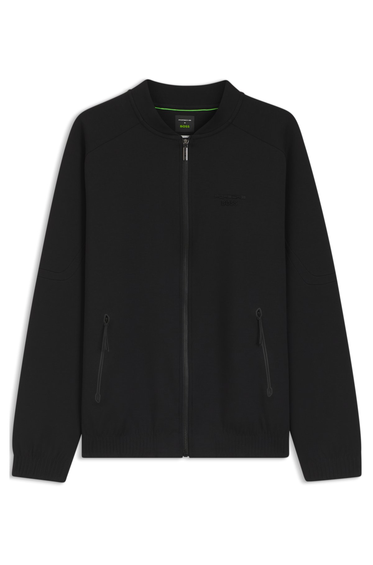 Sudadera con cremallera Porsche x BOSS con arte estampado