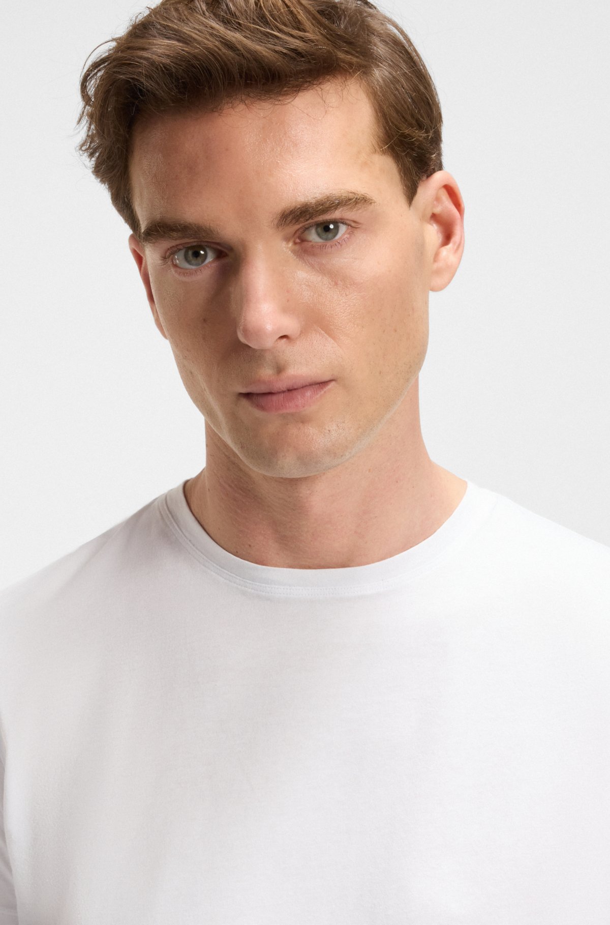 Camiseta BECKHAM x BOSS en algodón mercerizado