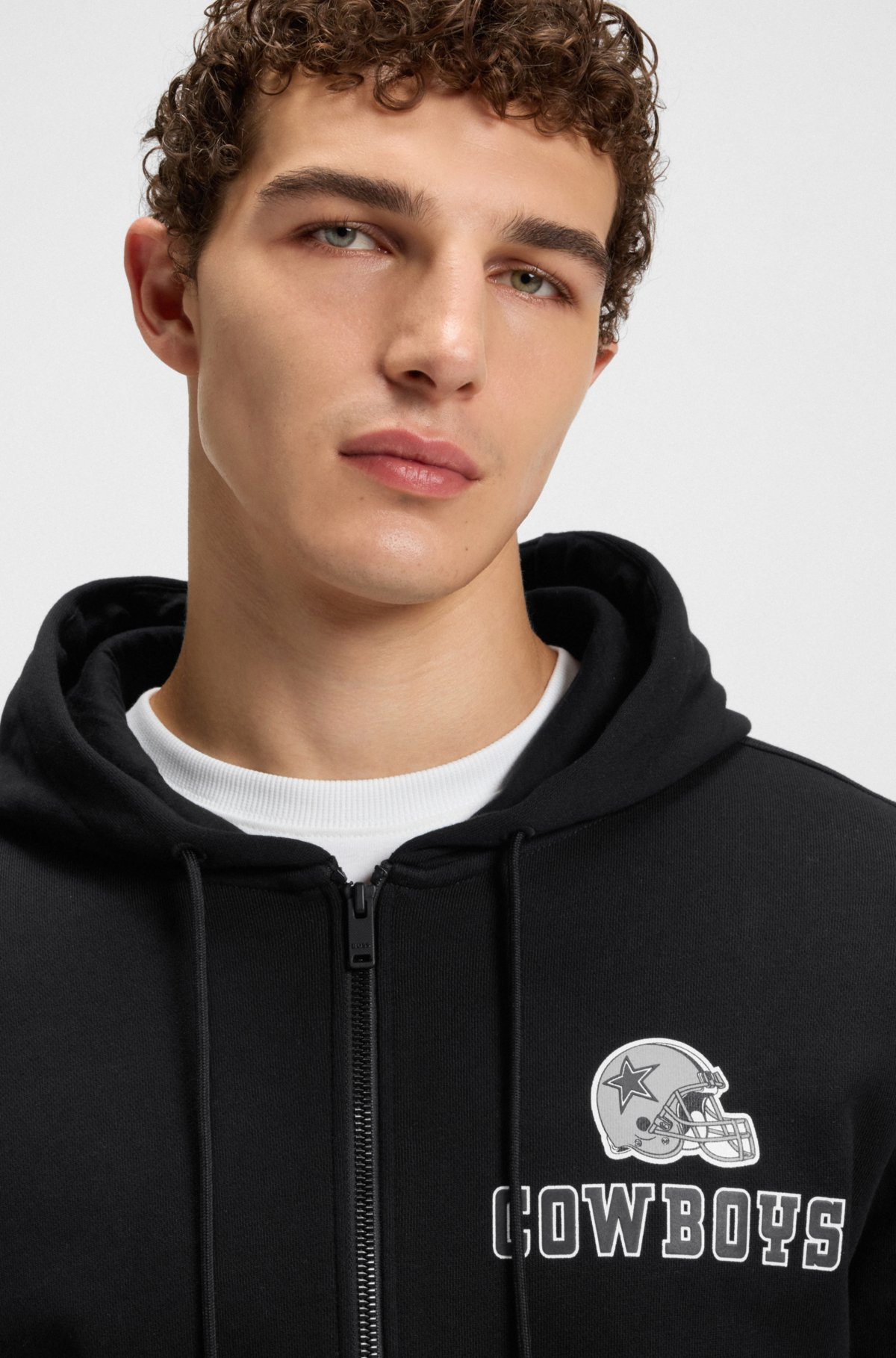 Sudadera con cremallera BOSS x DALLAS COWBOYS con logotipo alternativo