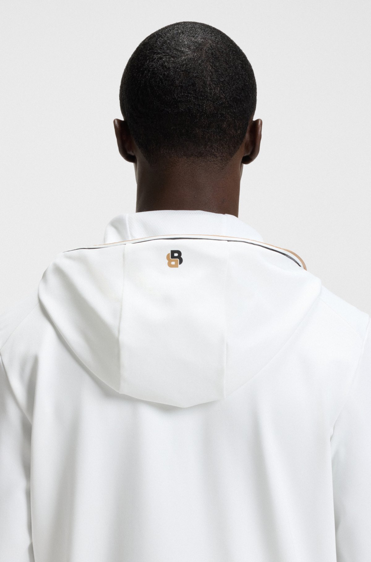Sudadera con cremallera de gabardina elástica activa con tecnología termorreguladora