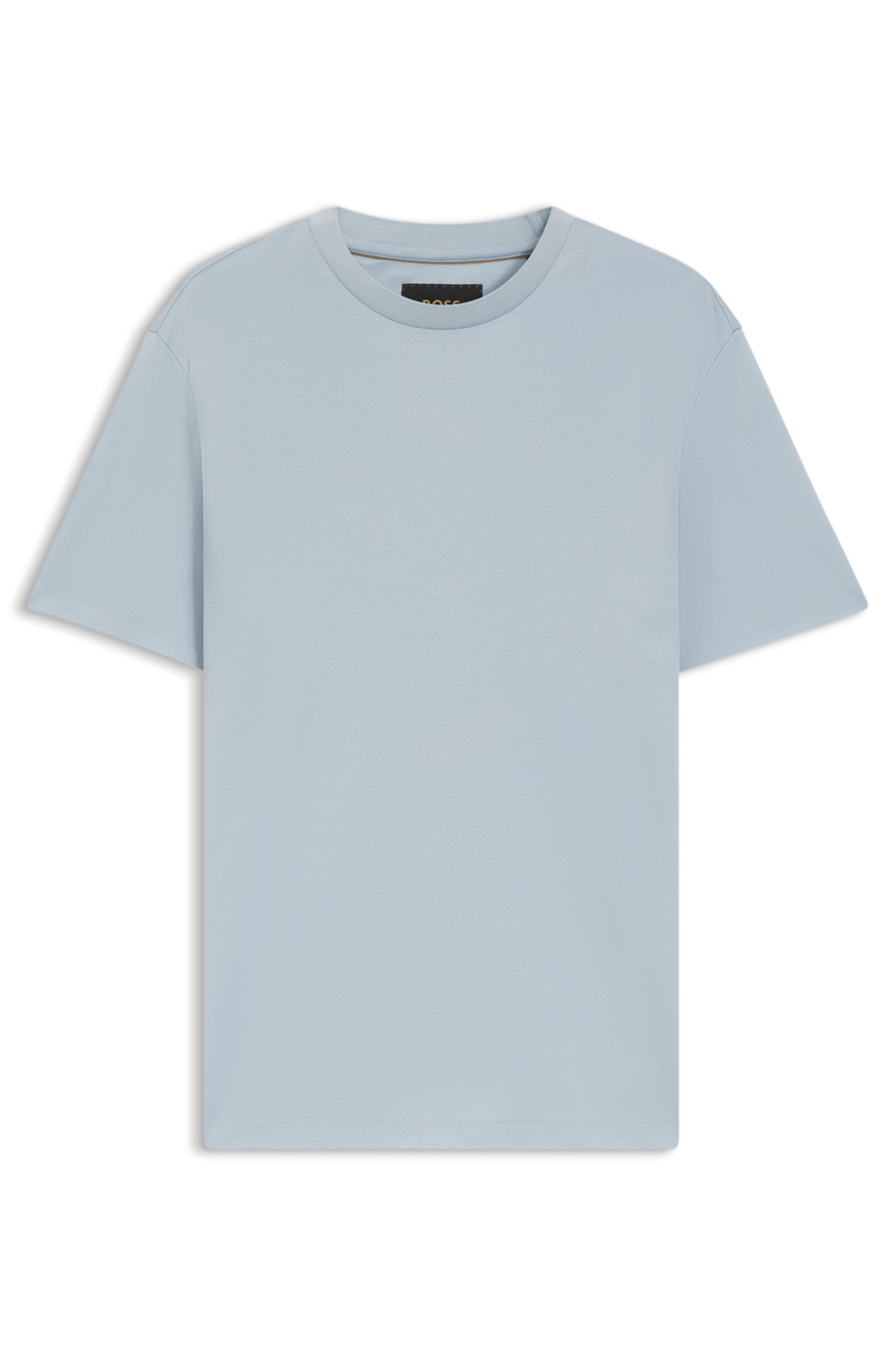 Camiseta de corte regular en algodón mercerizado