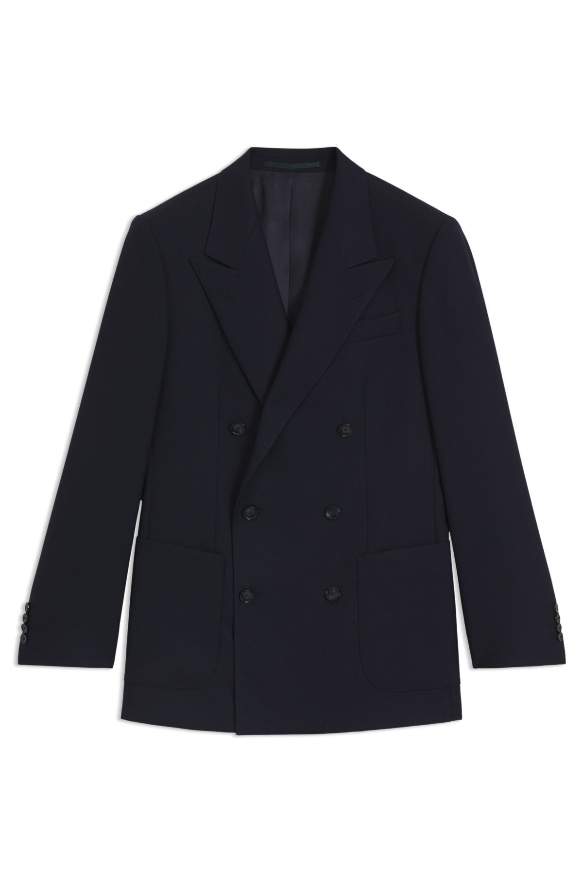 Chaqueta doble botonadura BECKHAM x BOSS en lana elástica