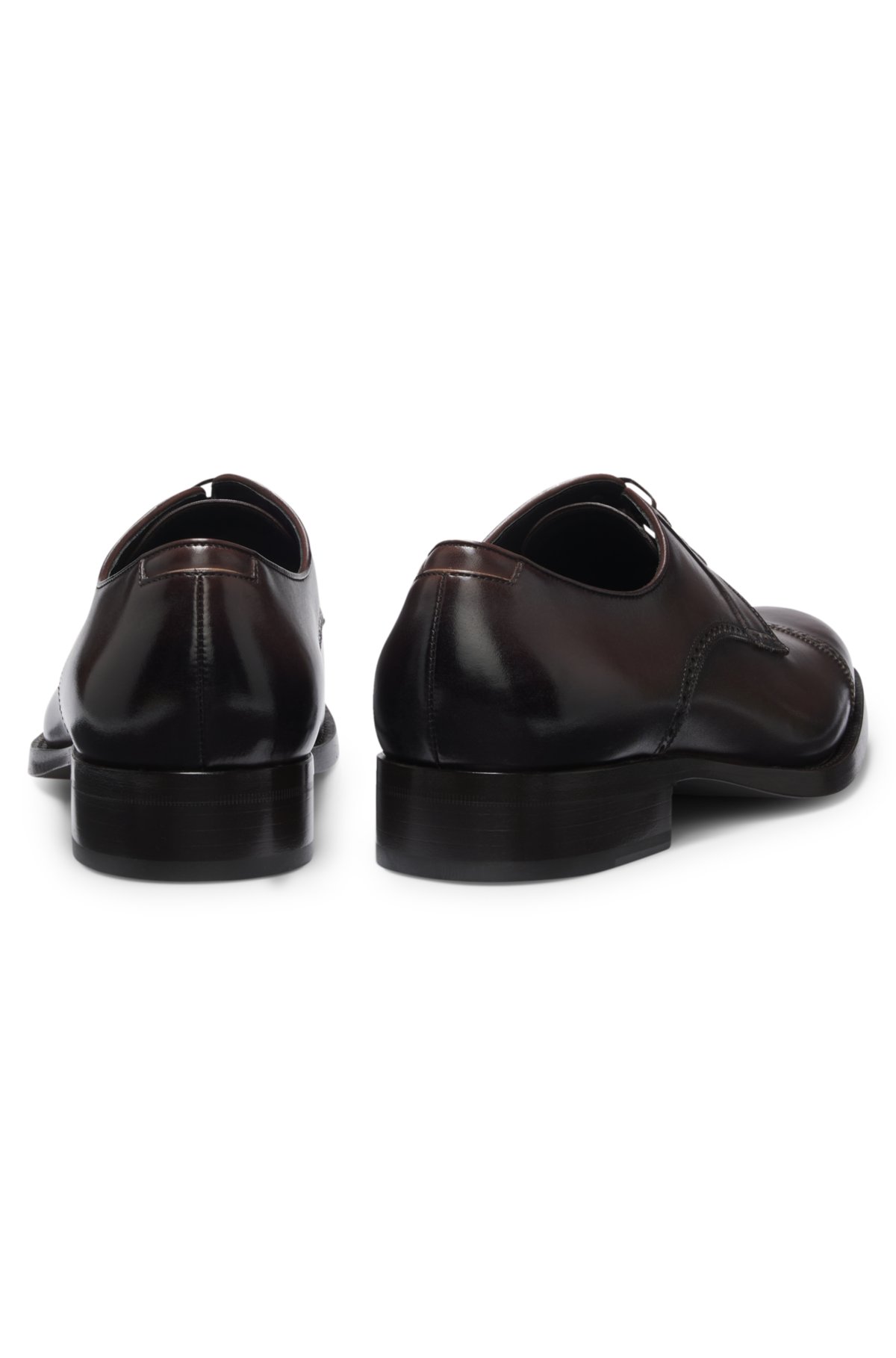Zapatillas Derby con detalles brogue en cuero