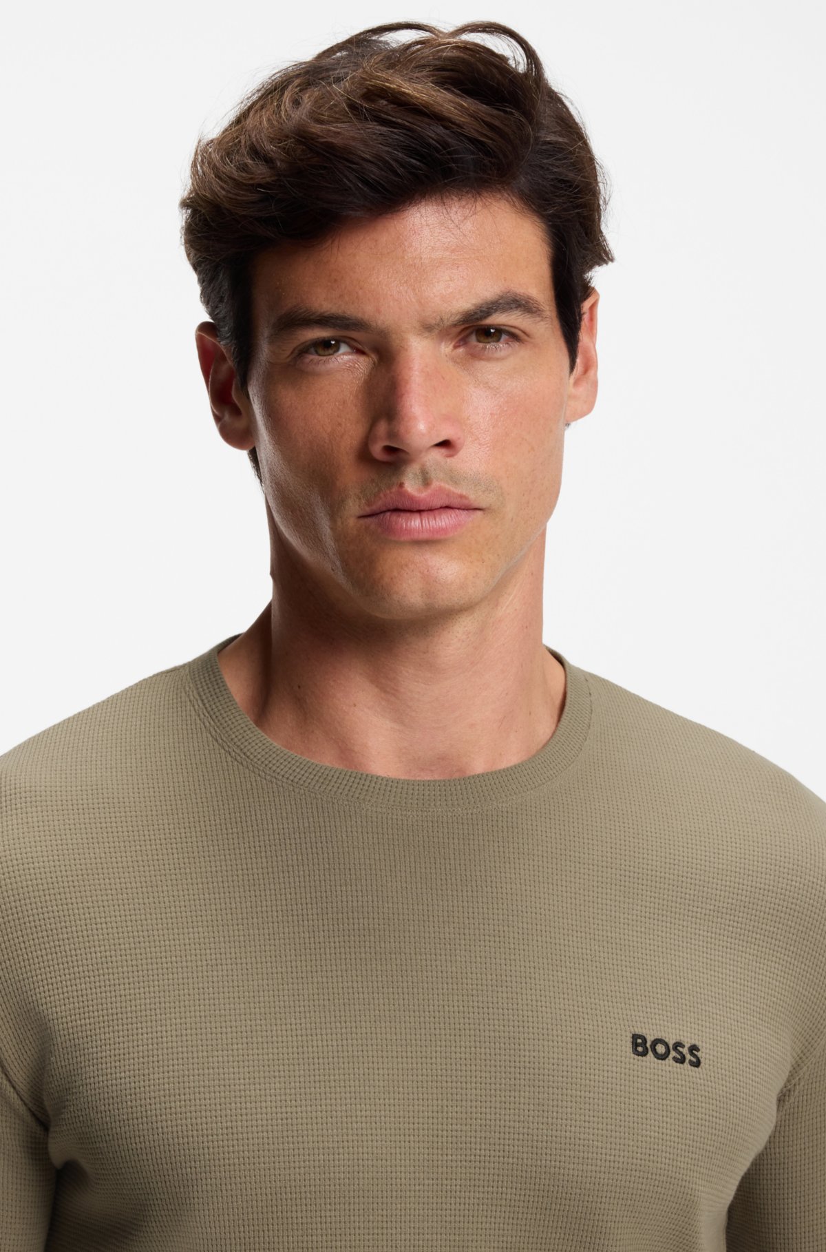 Pijama de camiseta BOSS con logotipo bordado