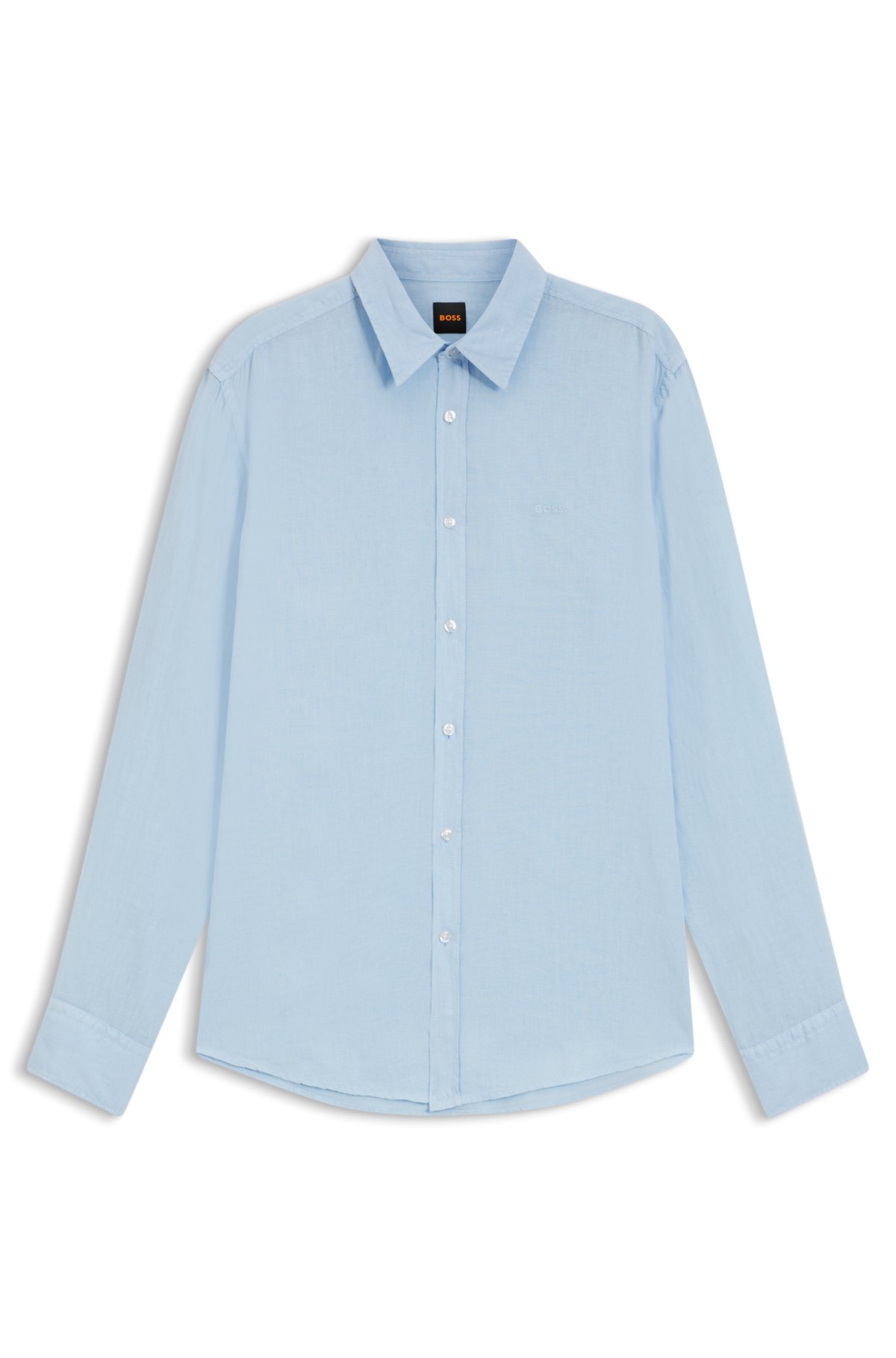 Camisa de corte regular en lino