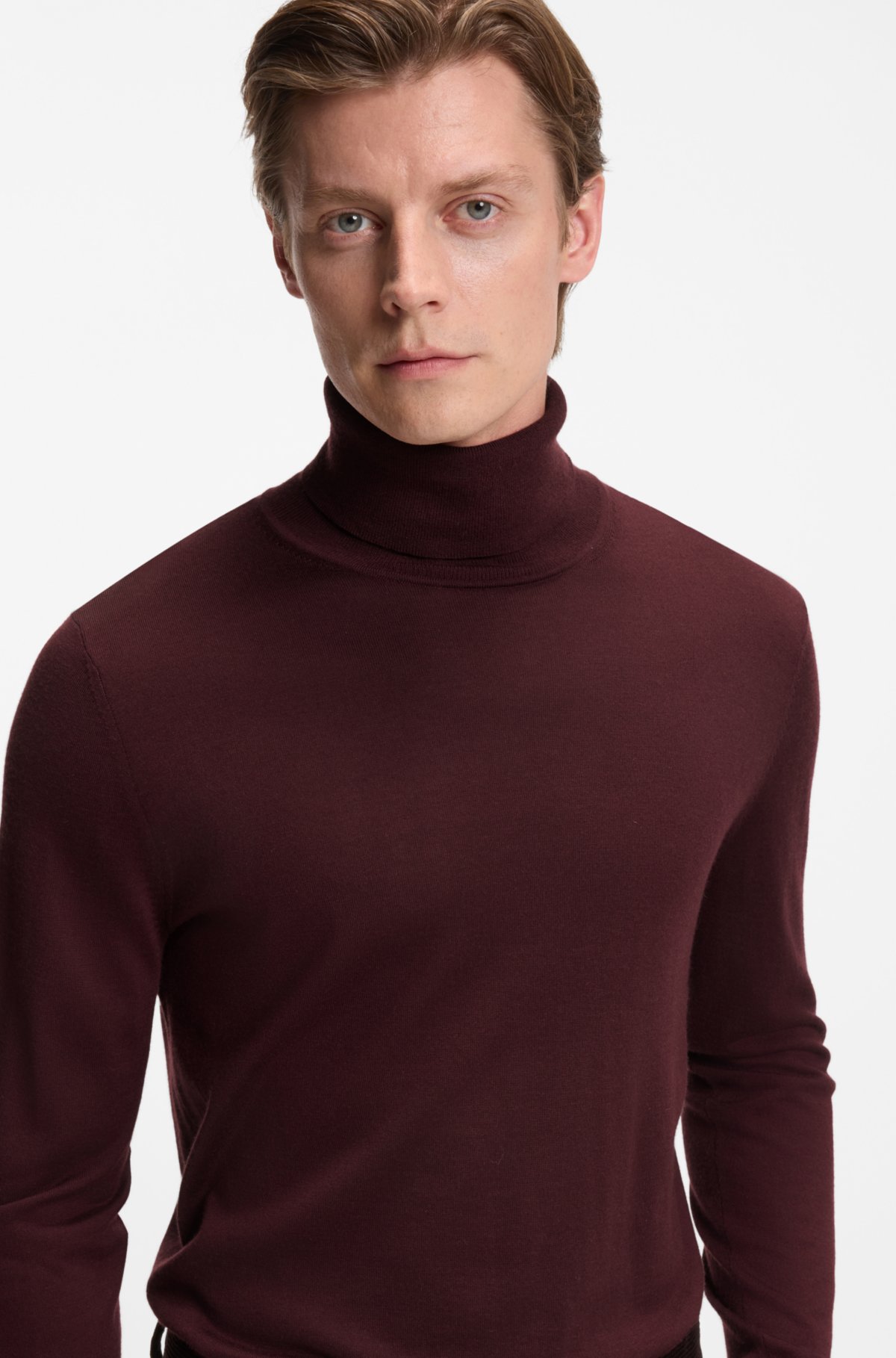 Sudadera con cuello vuelto BECKHAM x BOSS de cachemira