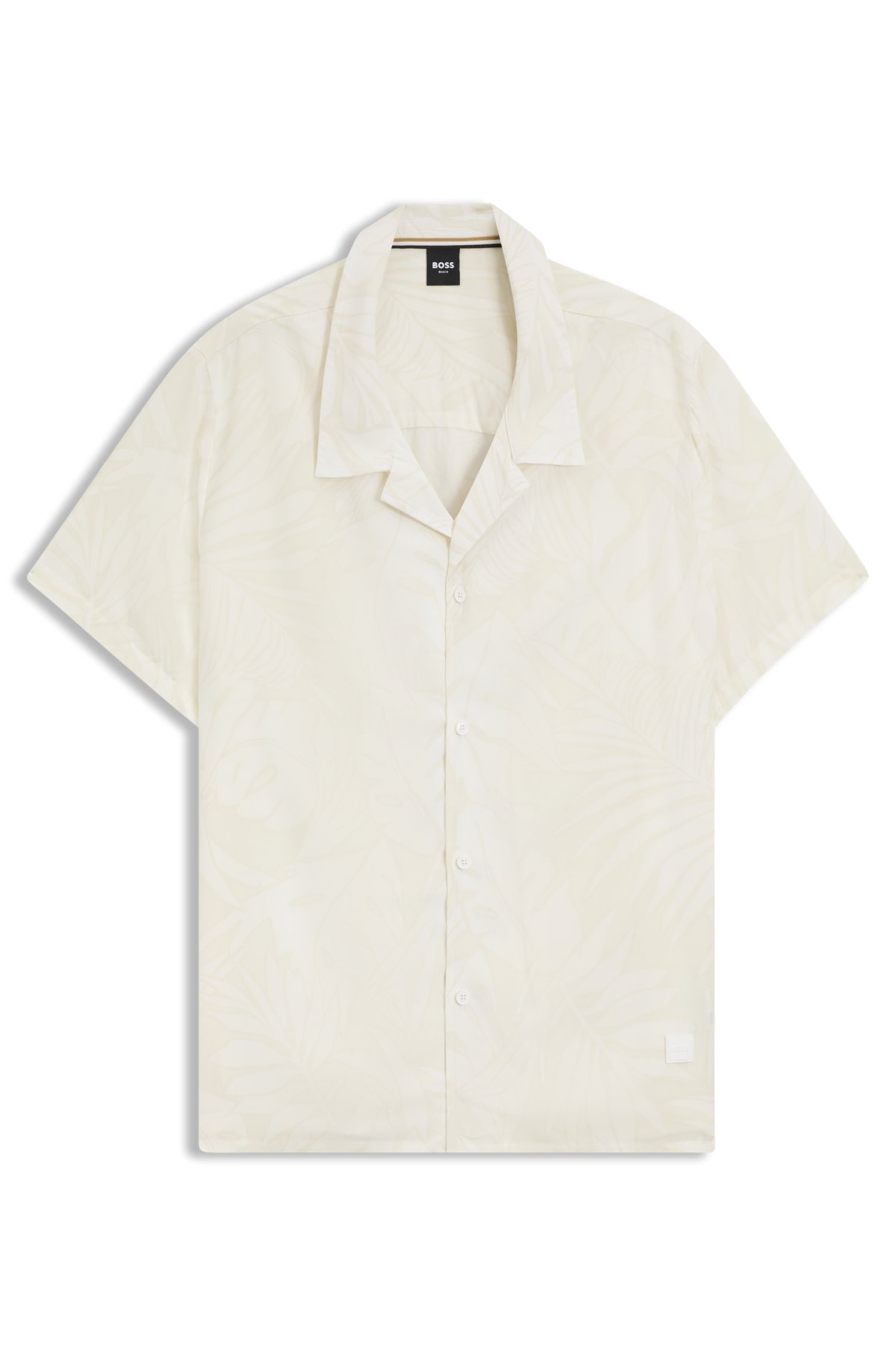 Camisa de corte recto con estampado integral