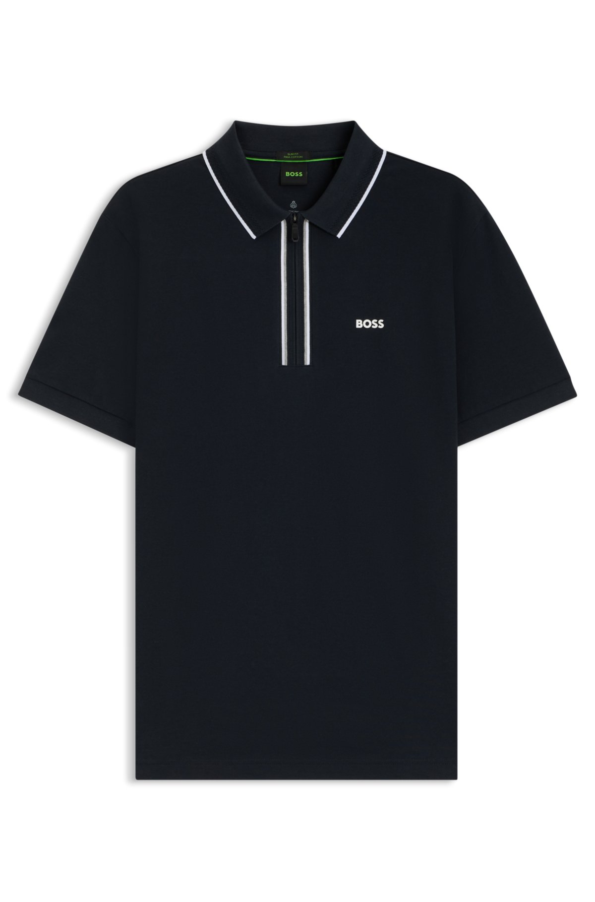 Camiseta polo de secado rápido en algodón elastizado