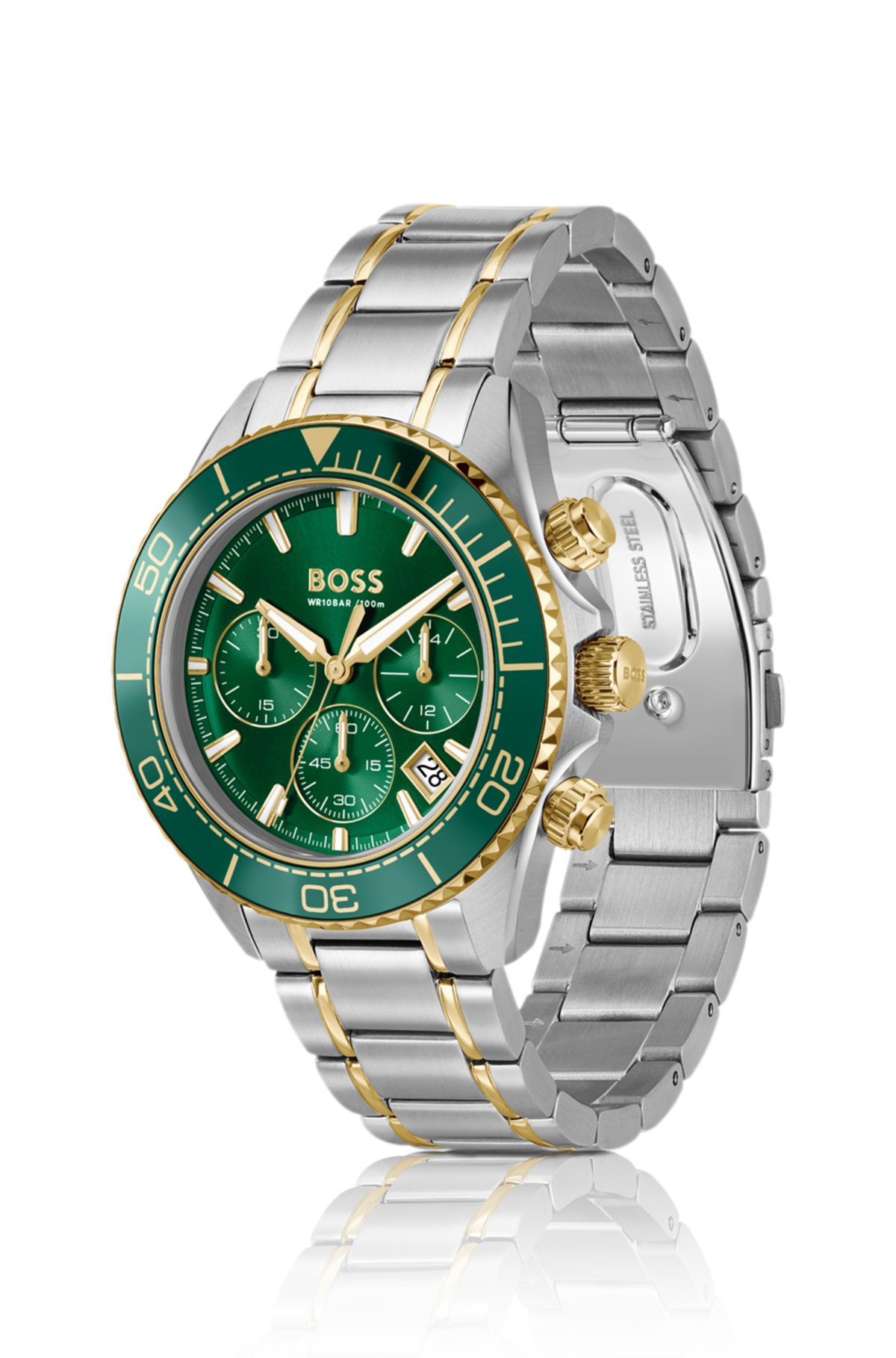 Reloj cronógrafo dos tonos Sealiner con esfera verde