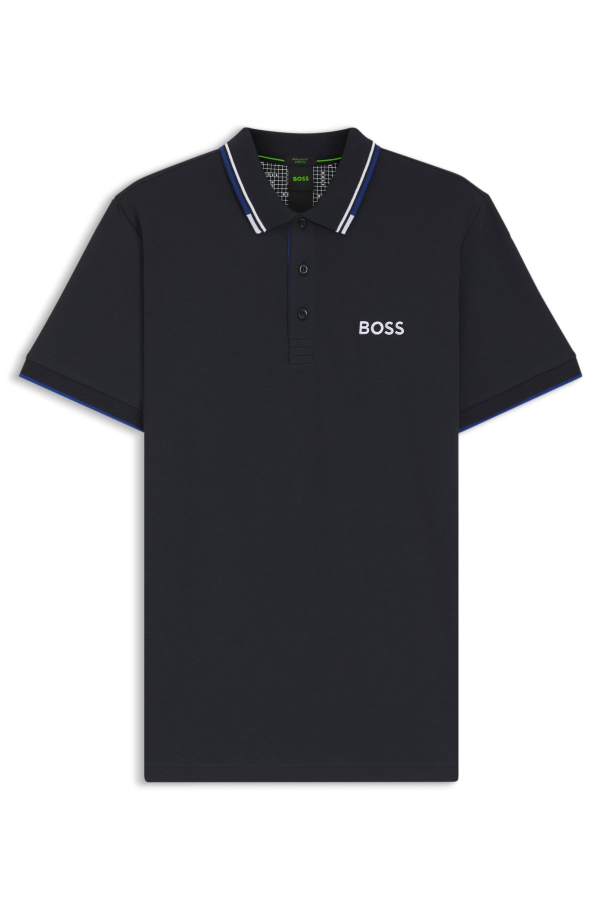 Camiseta de piqué elástico de secado rápido con corte regular Active Paddy