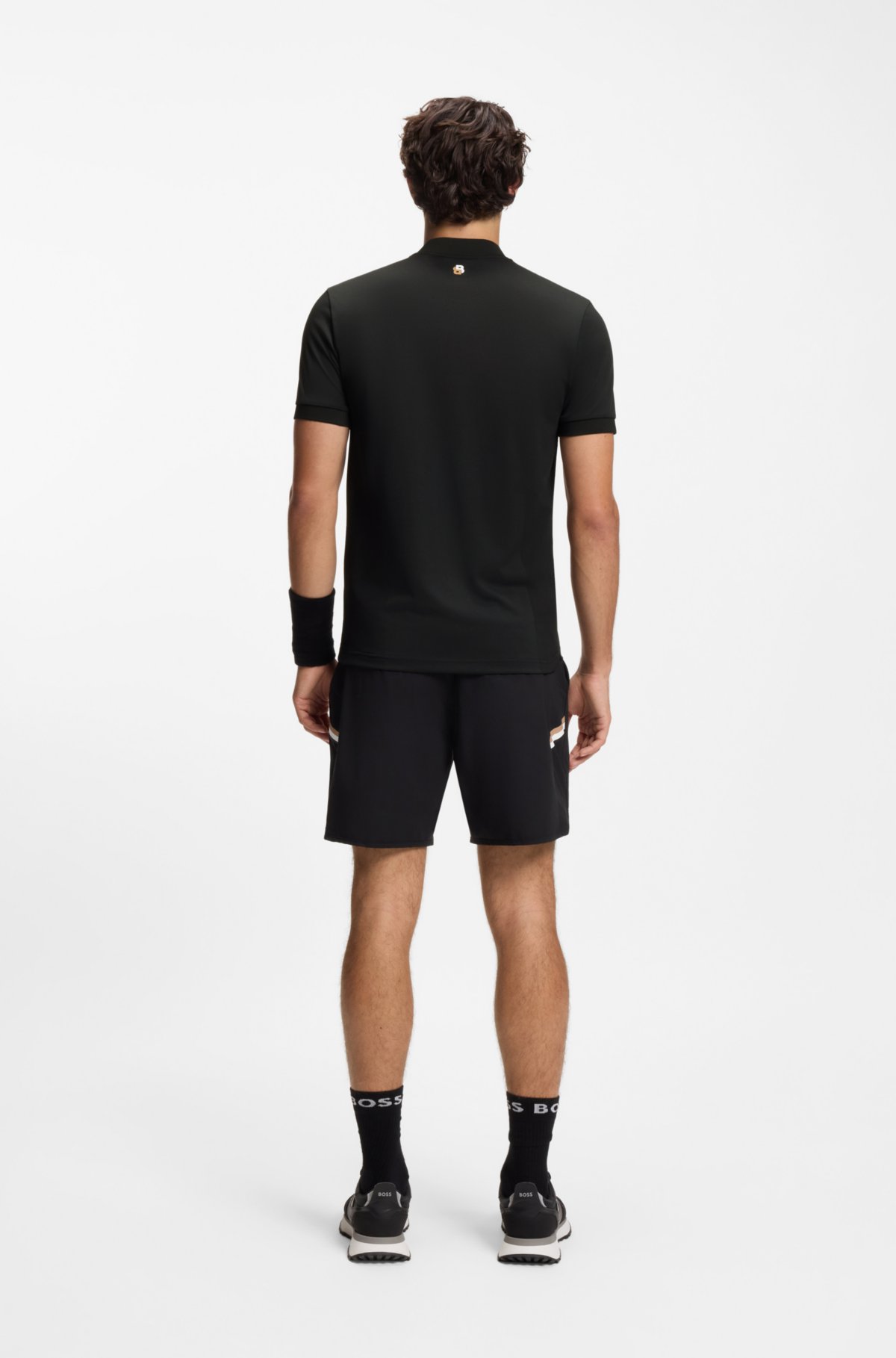 Camiseta polo con bodymapping sin costuras