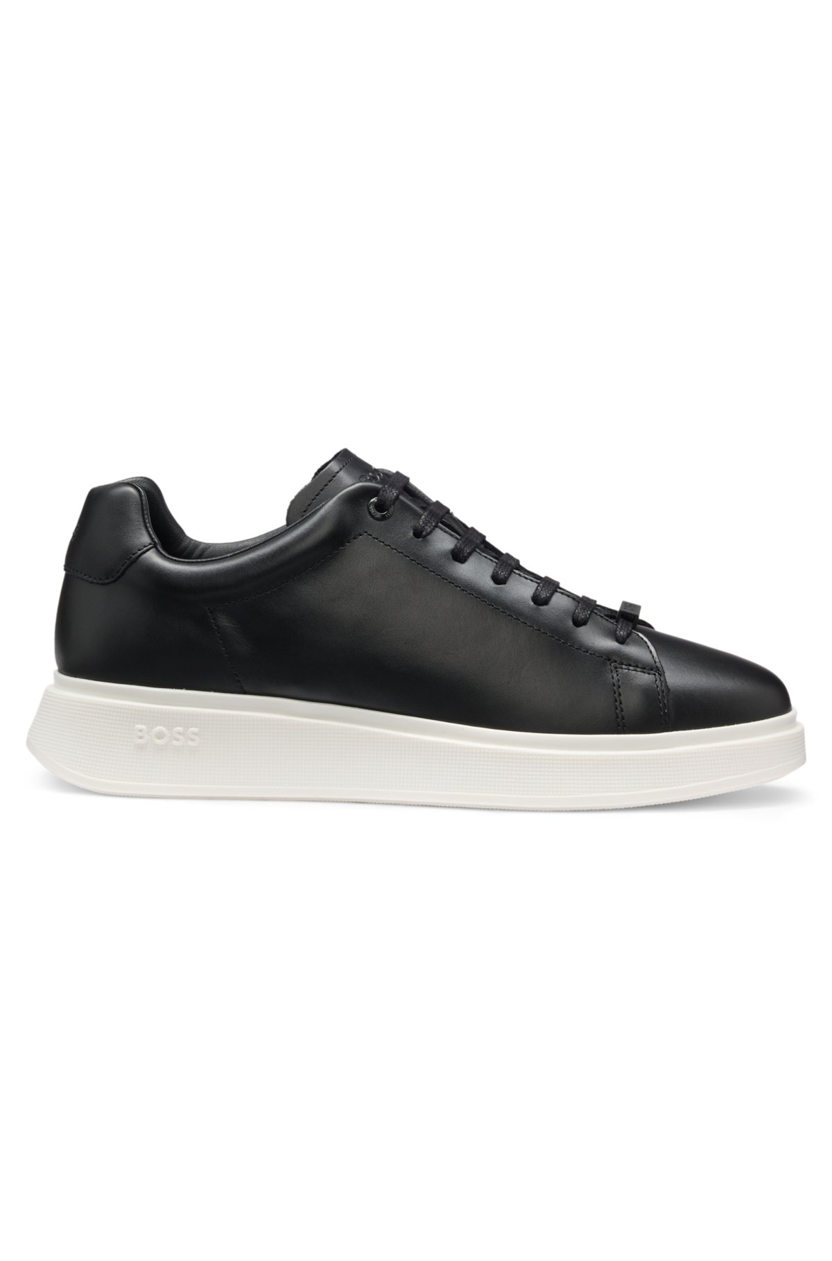Zapatillas de cuero con suela de goma