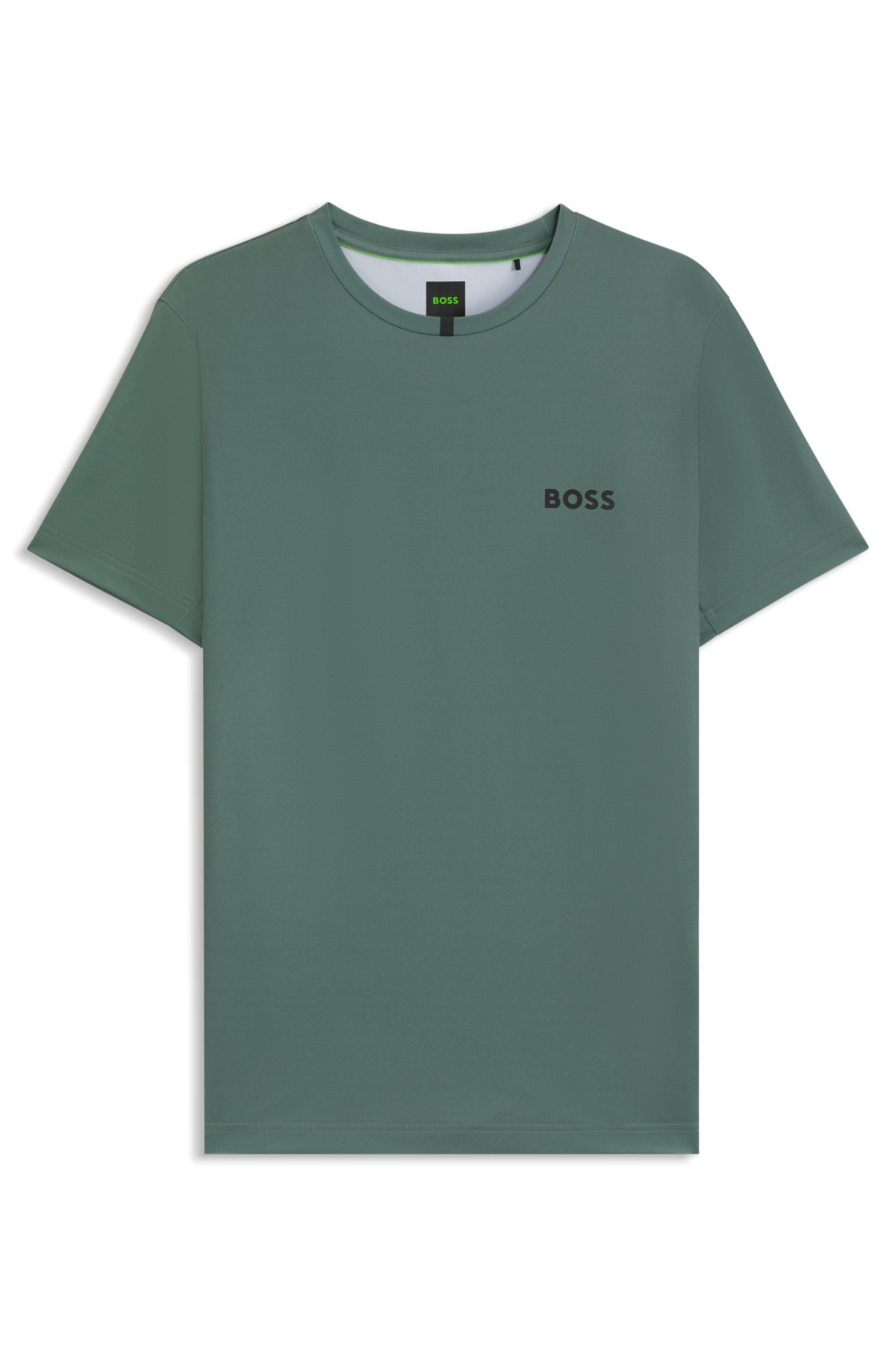 Camiseta ajustada con control de olores en piqué elástico