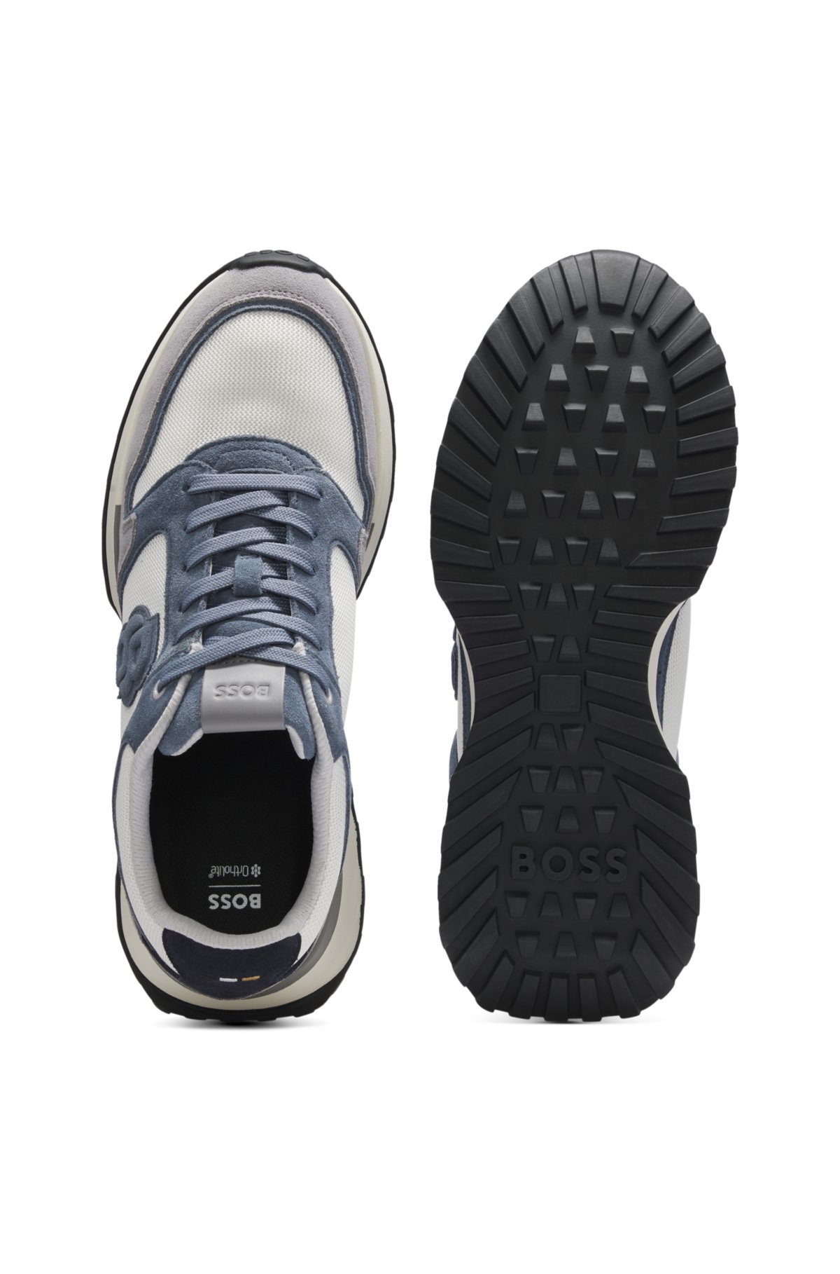 Zapatillas con borde de ante y monograma Double B