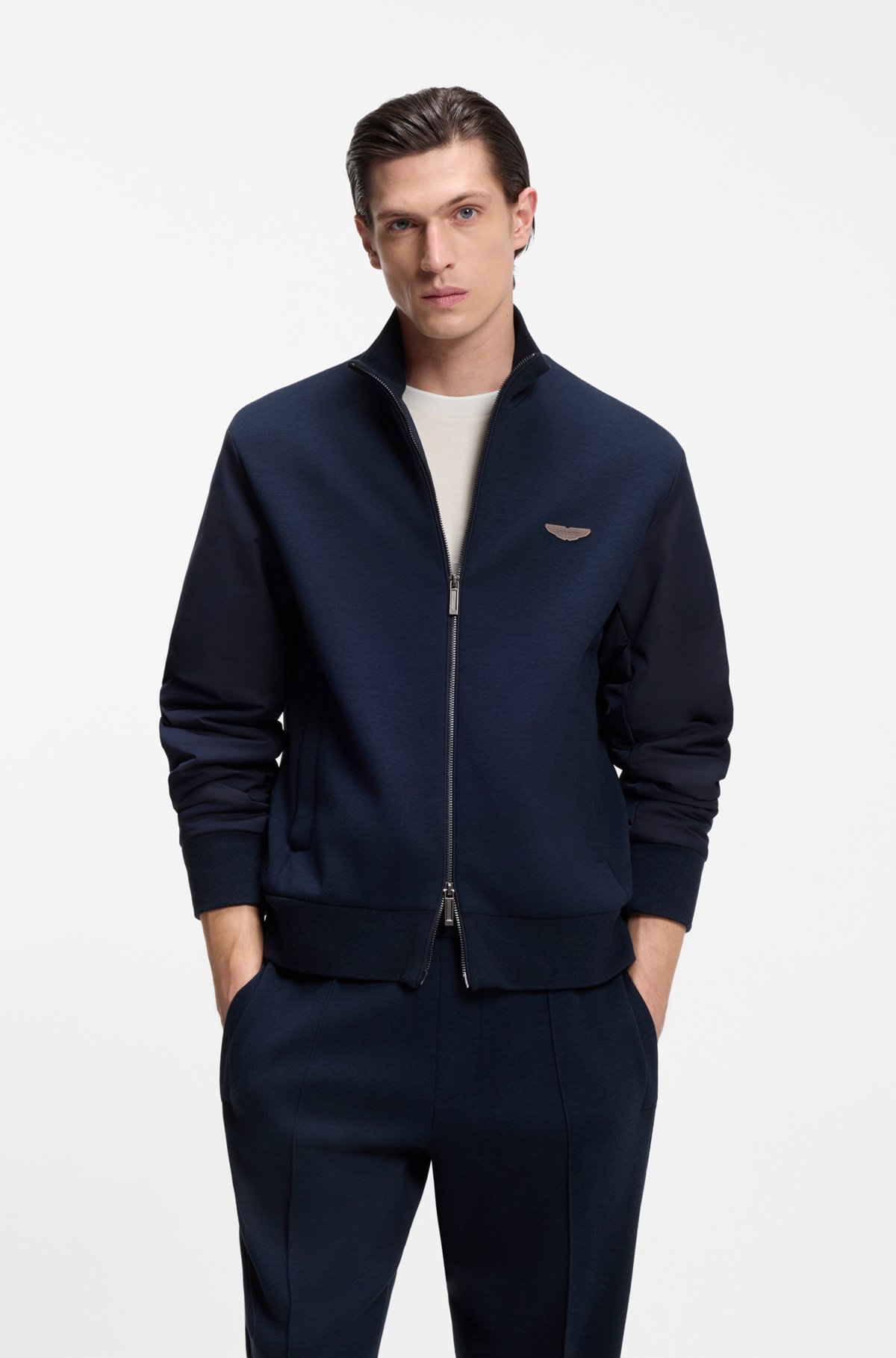 Sudadera BOSS x ASTON MARTIN con detalle de ala