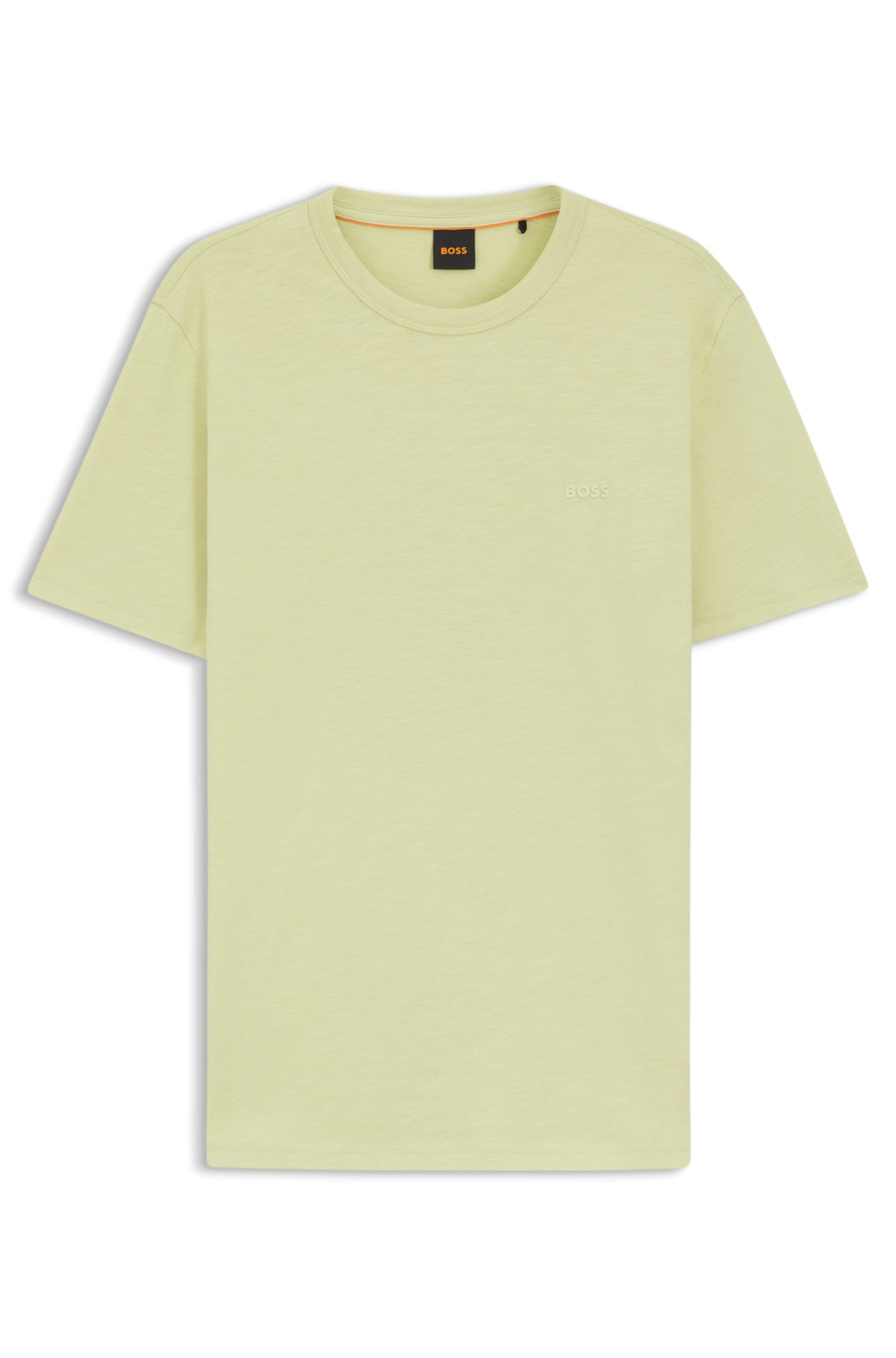 Camiseta de algodón con detalles de logotipo