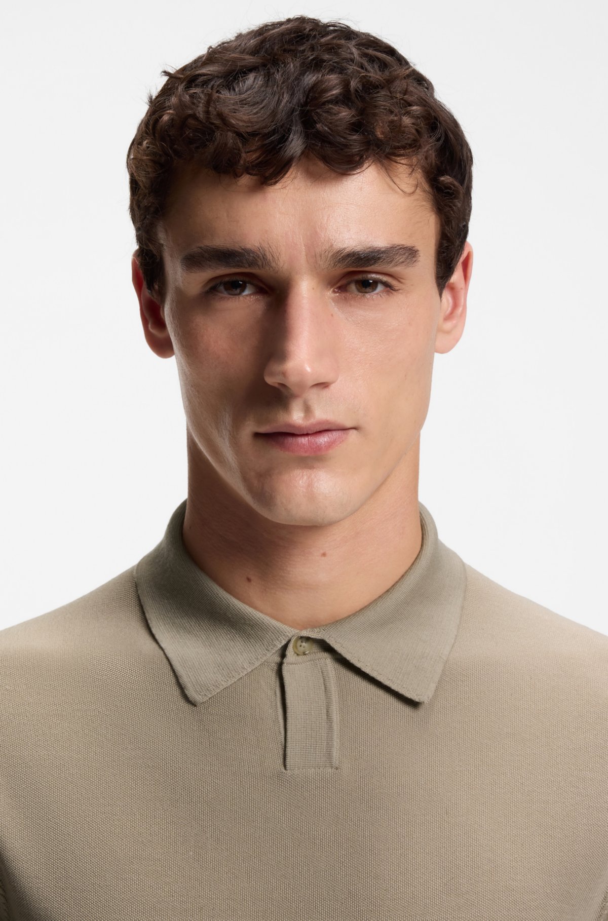 Polo de punto de lana virgen