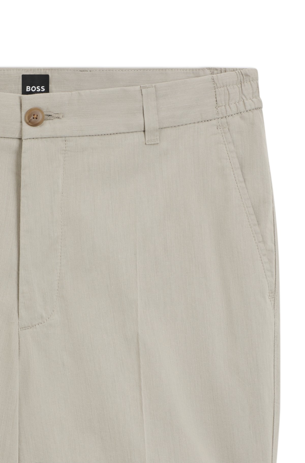 Pantalones cortos de algodón elástico con corte moderno