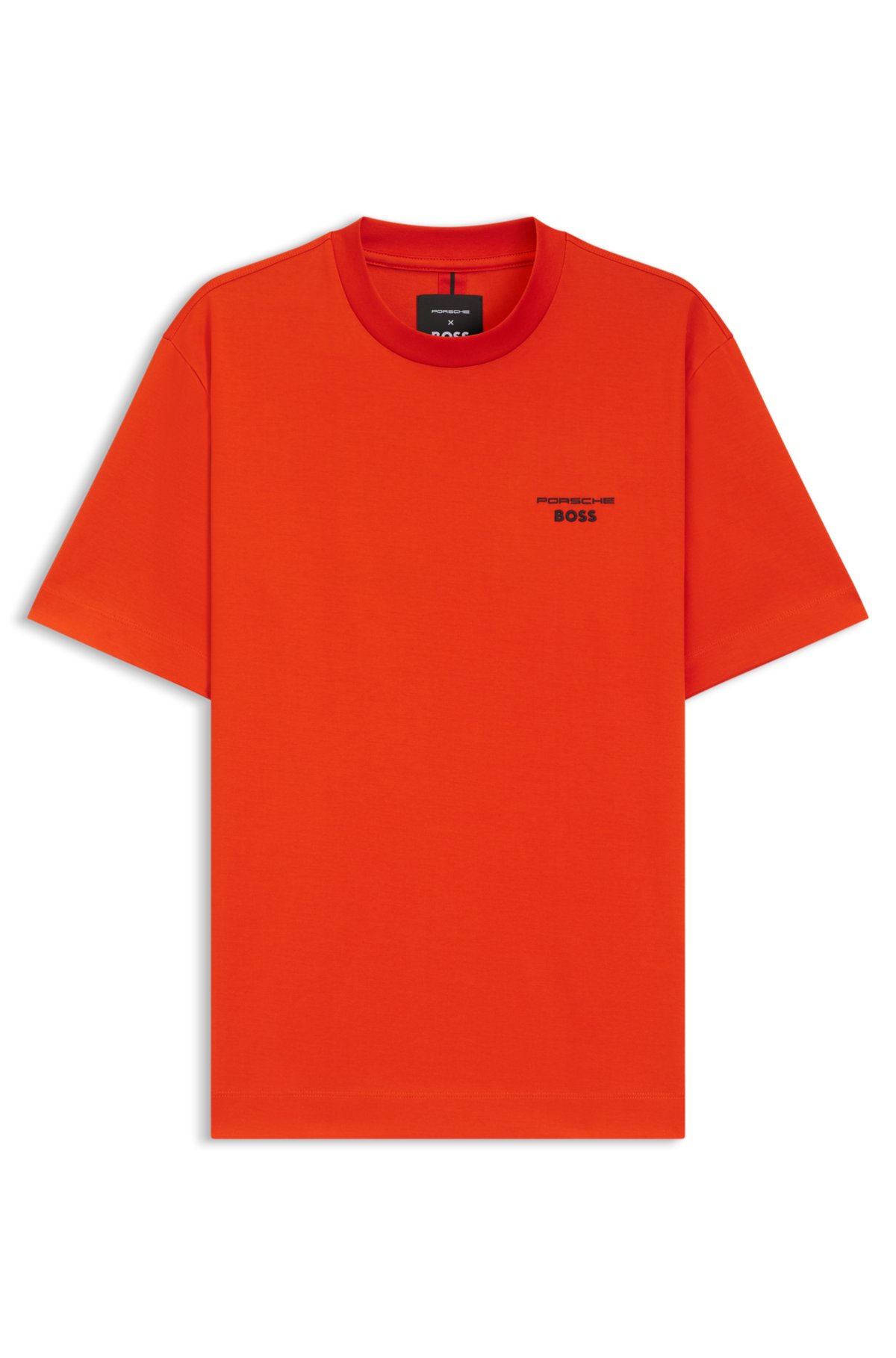 Camiseta de algodón mercerizado con diseño artístico Targa de Porsche x BOSS