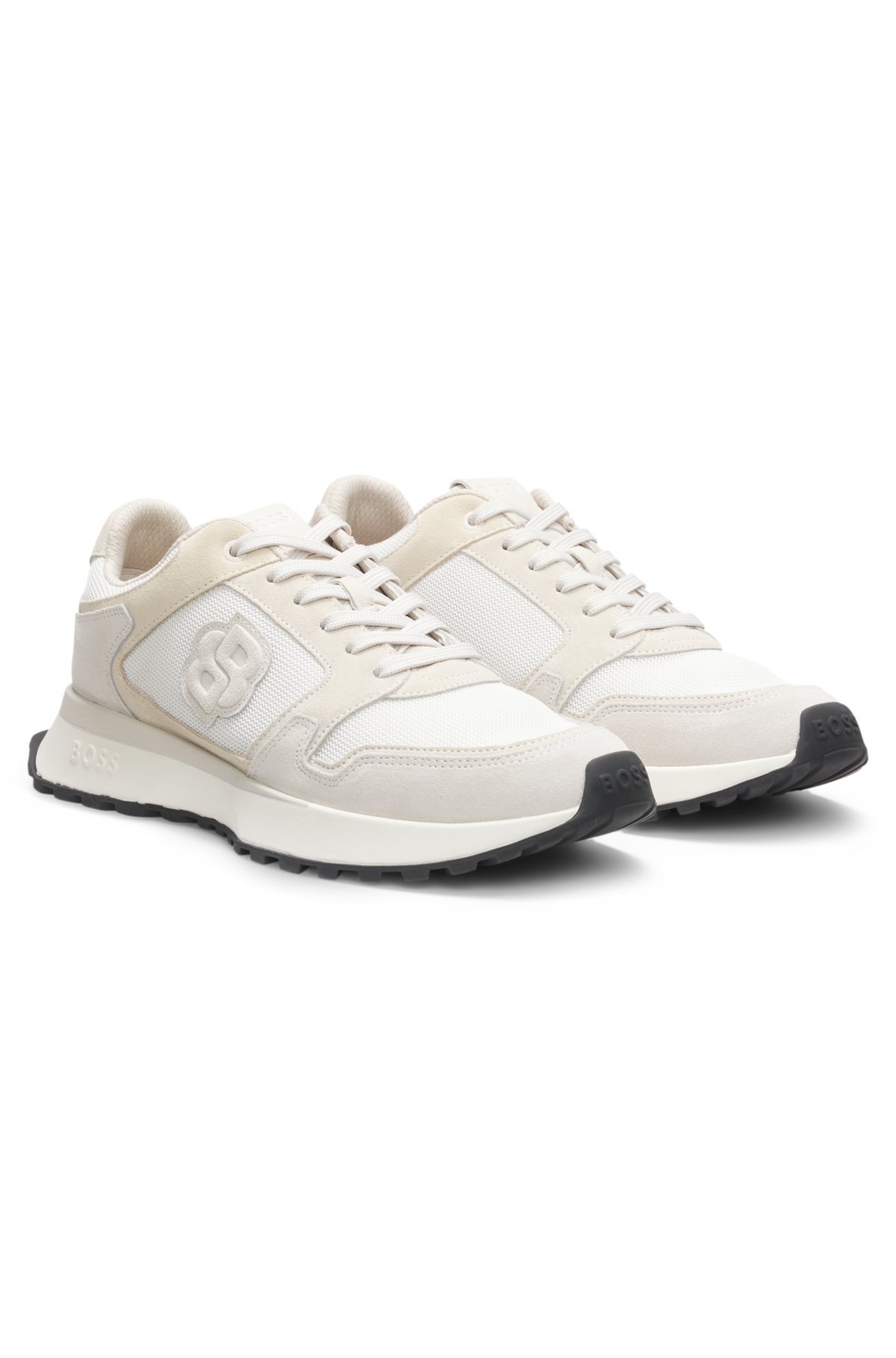 Zapatillas con borde de ante y monograma Double B