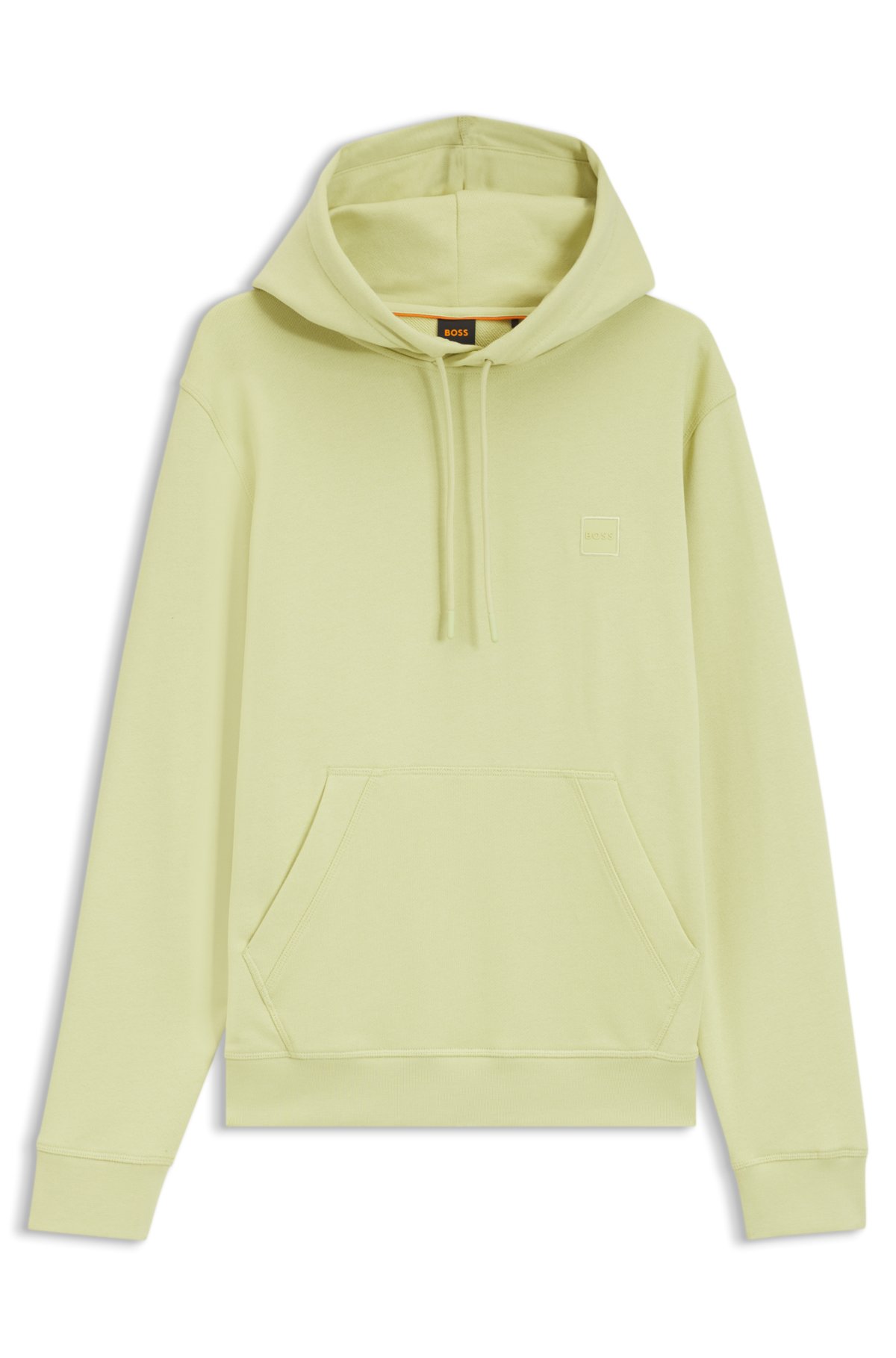 Sudadera con parche de logo en algodón pile