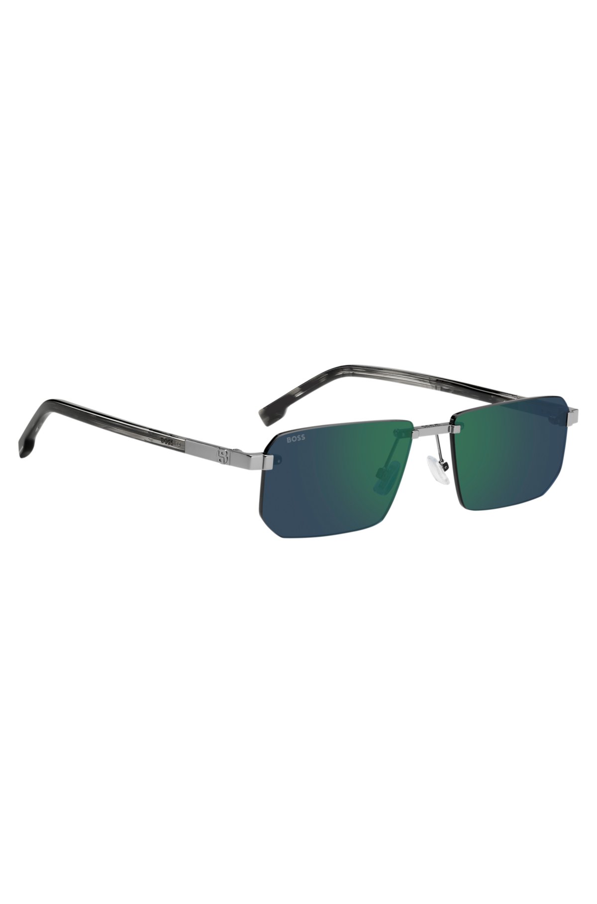 Gafas de sol sin montura con lentes coloreadas y monograma Double B