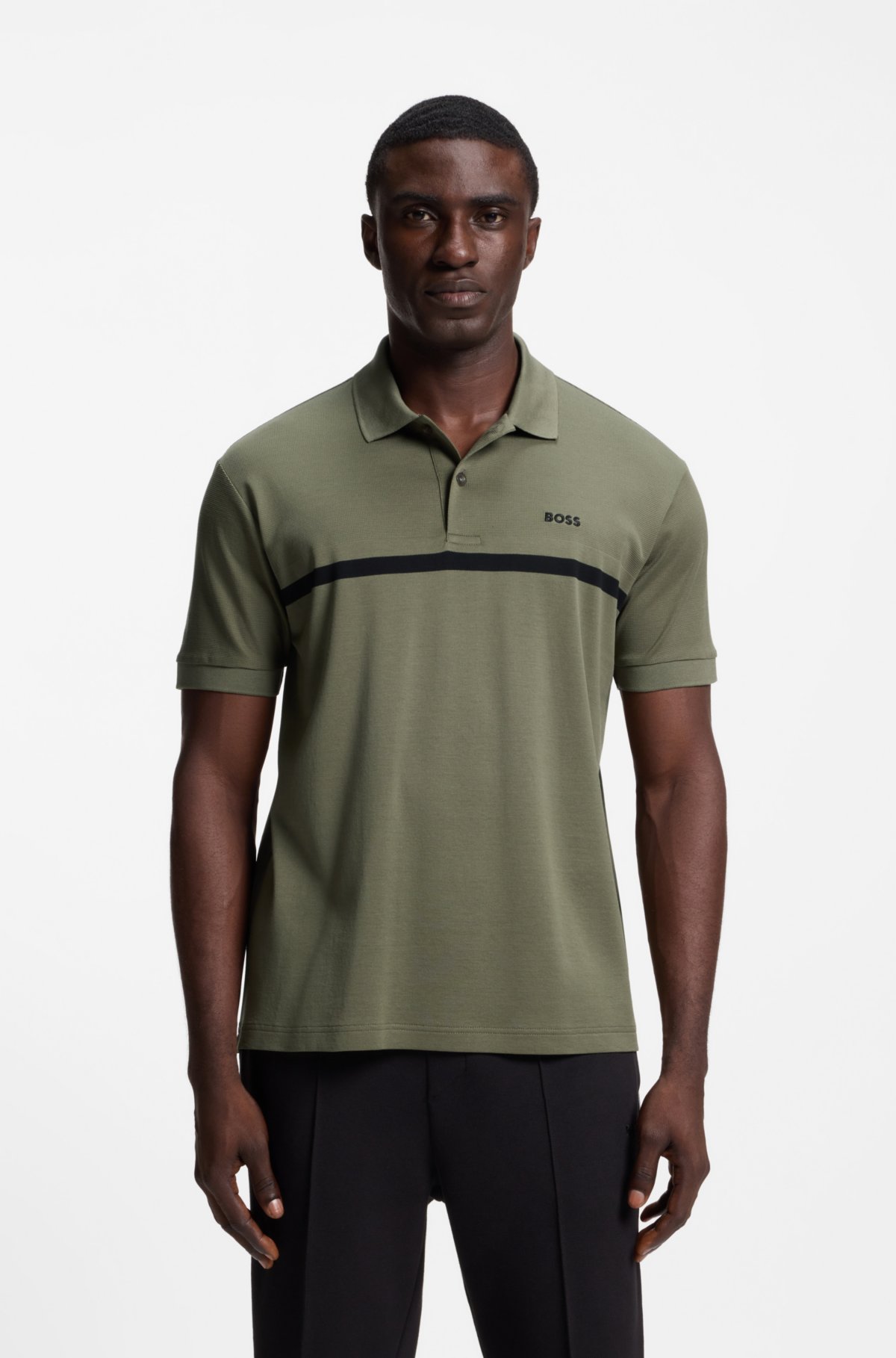 Camiseta de paddy con rayas ingenieradas