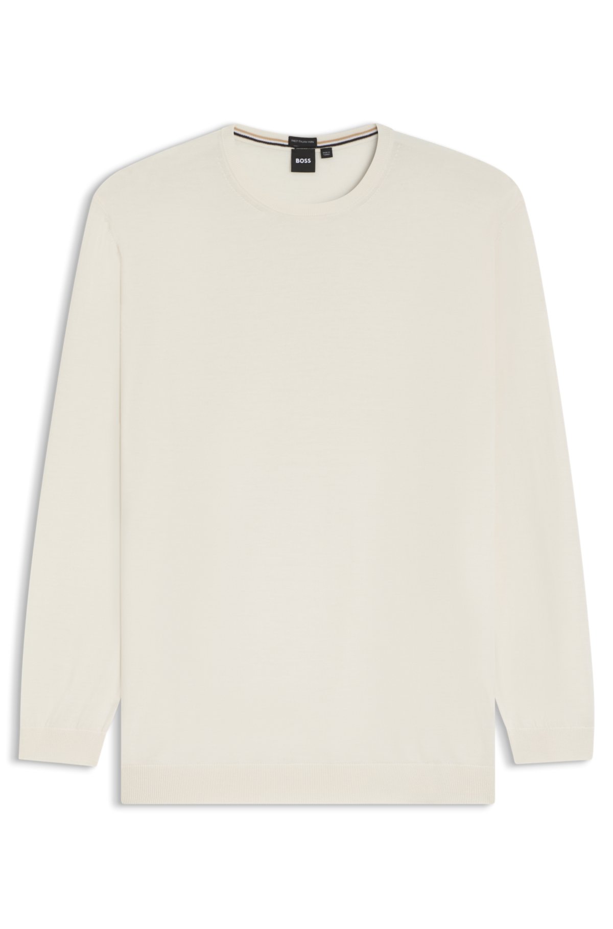 Sweater de corte regular en lana virgen