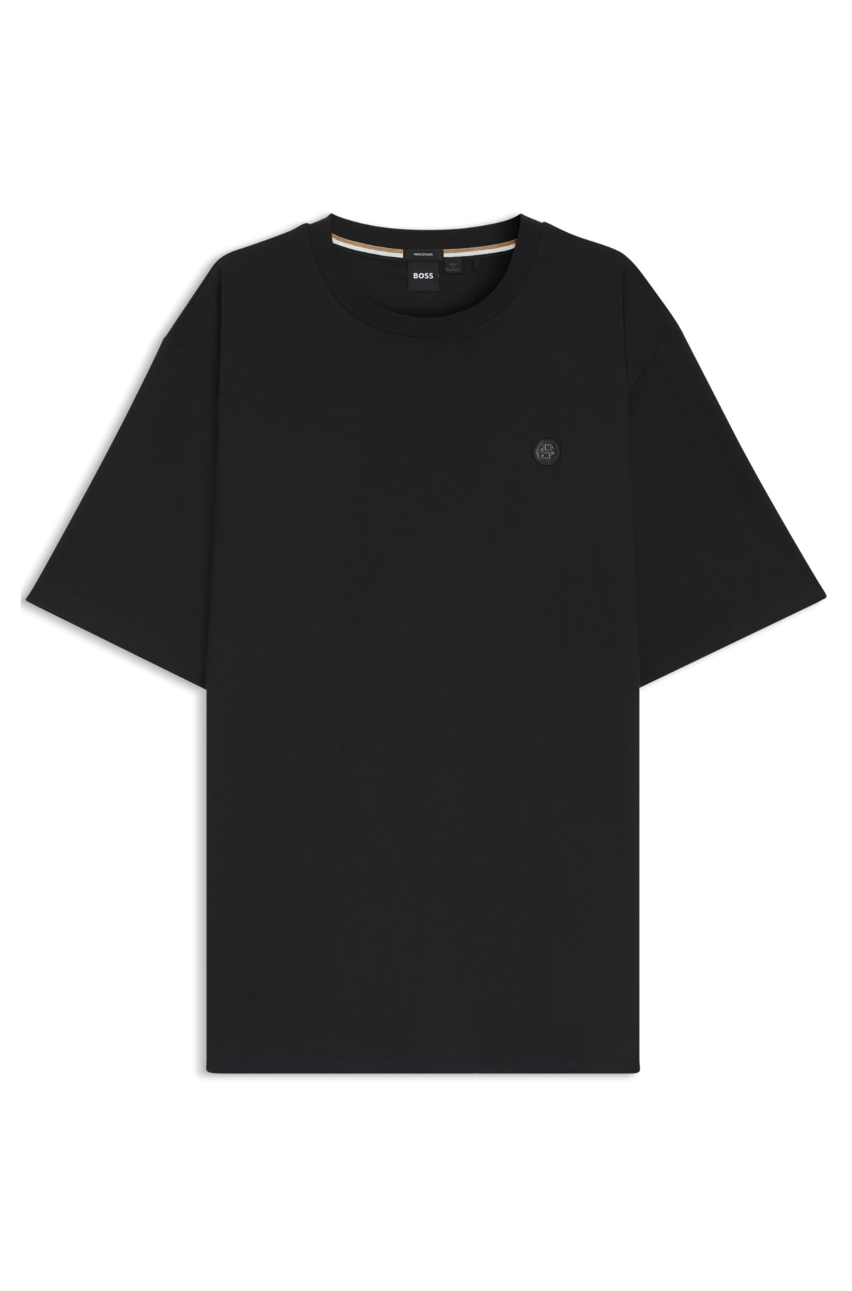 Camiseta de corte regular en algodón interlock mercerizado