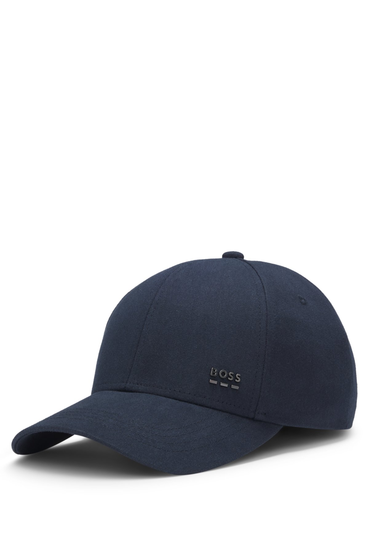 Gorra de algodón con rayas características