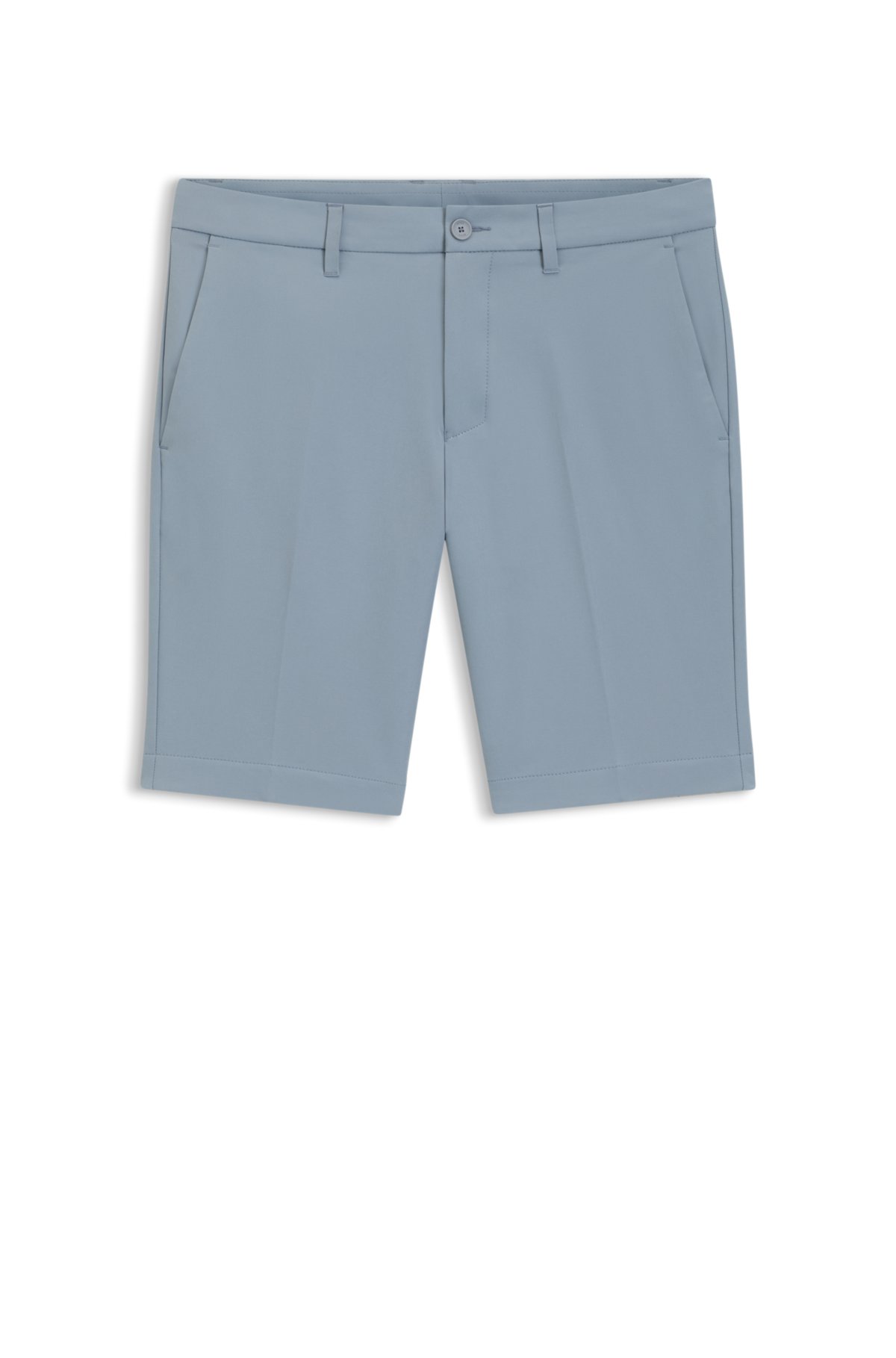 Pantalones cortos ajustados en tejido elástico repelente de agua