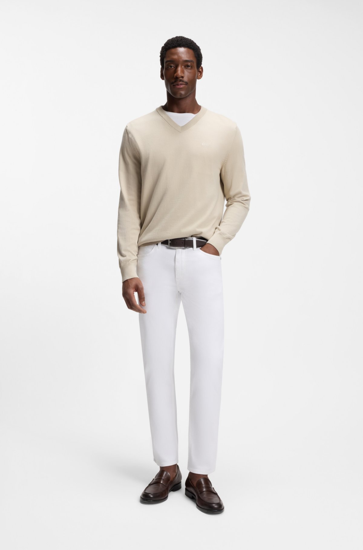 Pantalones vaqueros ajustados de Delaware en denim super-suave