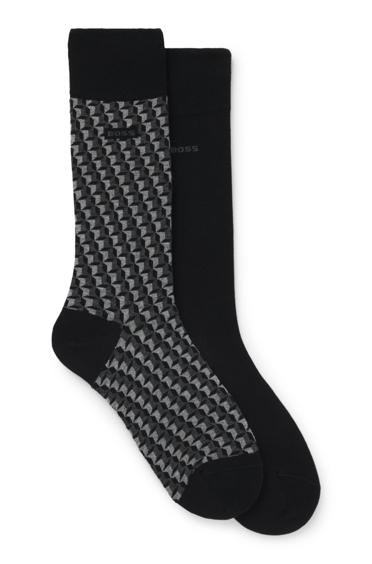 Juego de dos calcetines de longitud regular