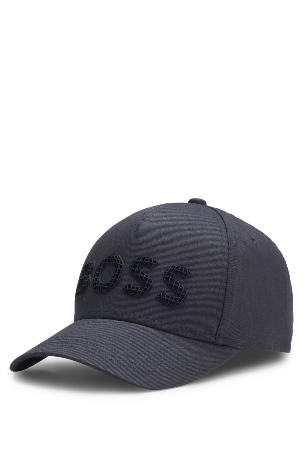 Gorra con logotipo estructurado en tela de algodón
