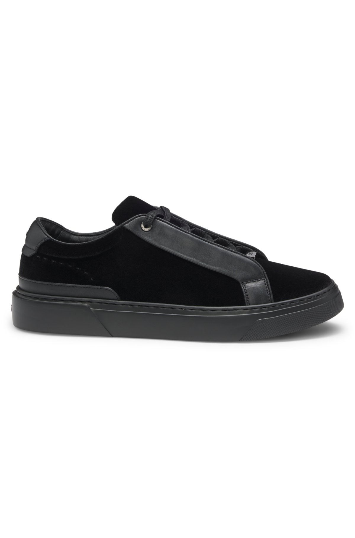 Zapatillas Gary en cuero y ante