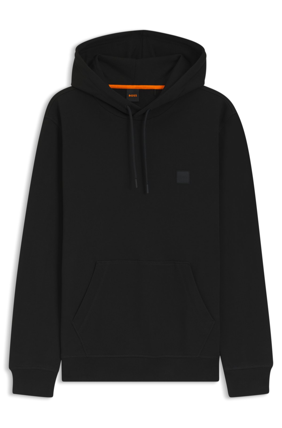 Sudadera con parche de logo en algodón terrycloth