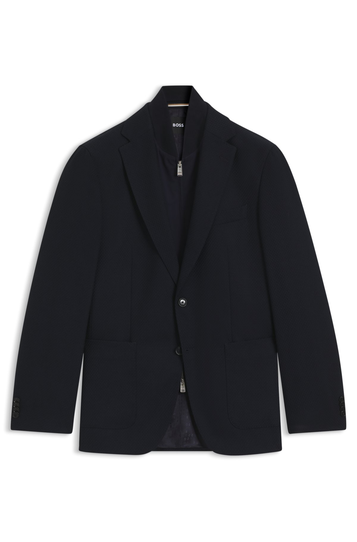 Chaqueta ajustada con chaleco integrado