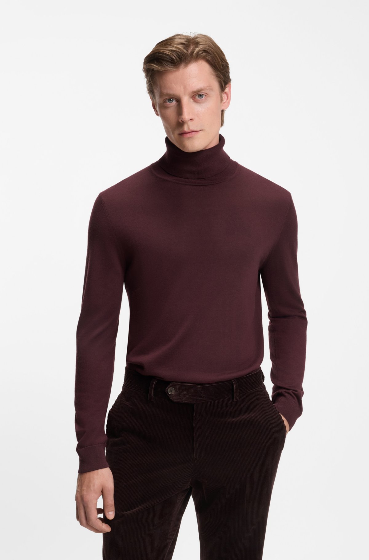Sudadera con cuello vuelto BECKHAM x BOSS de cachemira