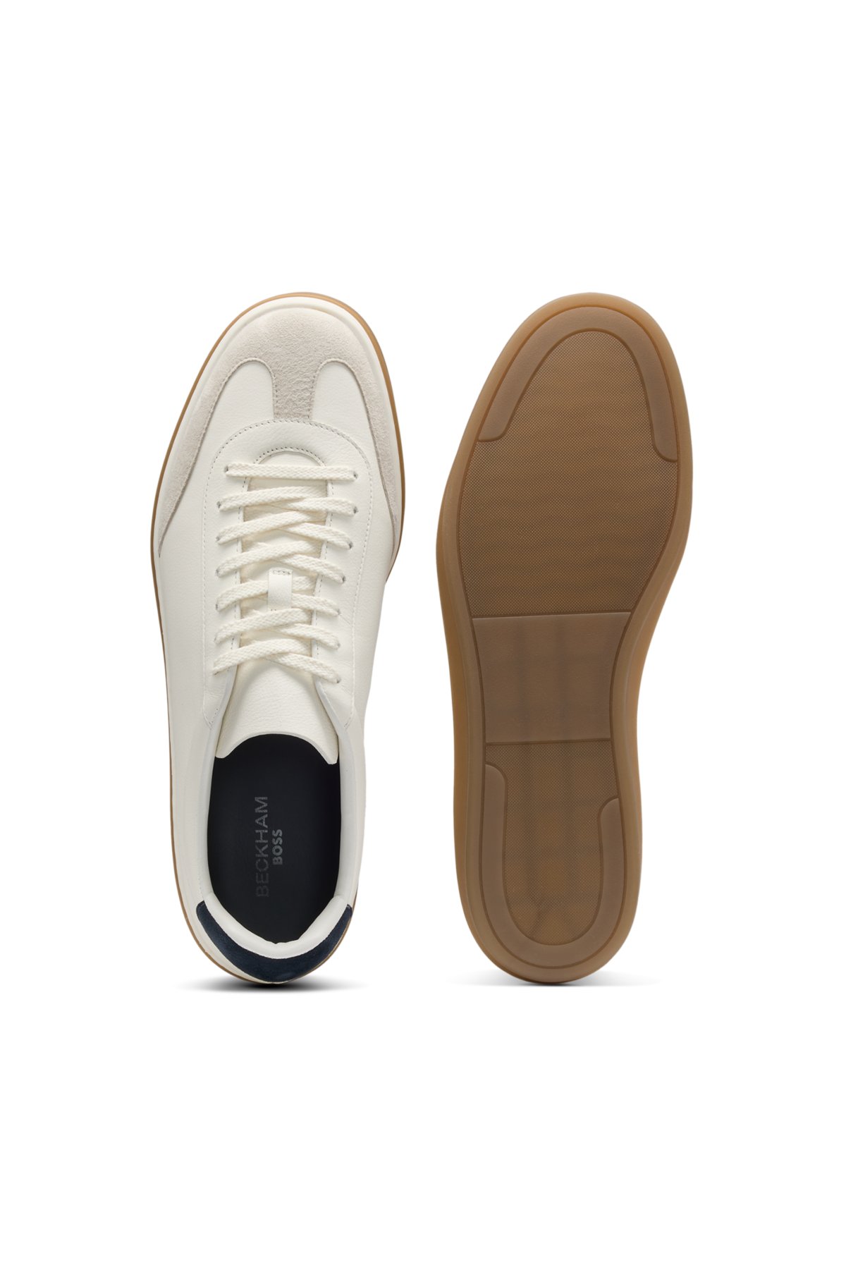 Zapatillas BOSS BY BECKHAM en cuero y ante