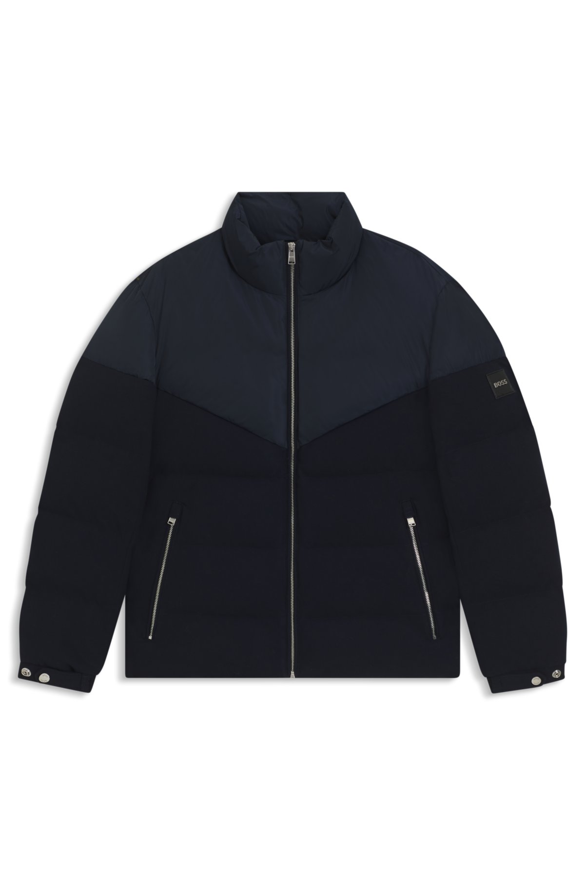 Chaqueta de franela cepillada con acabado impermeable