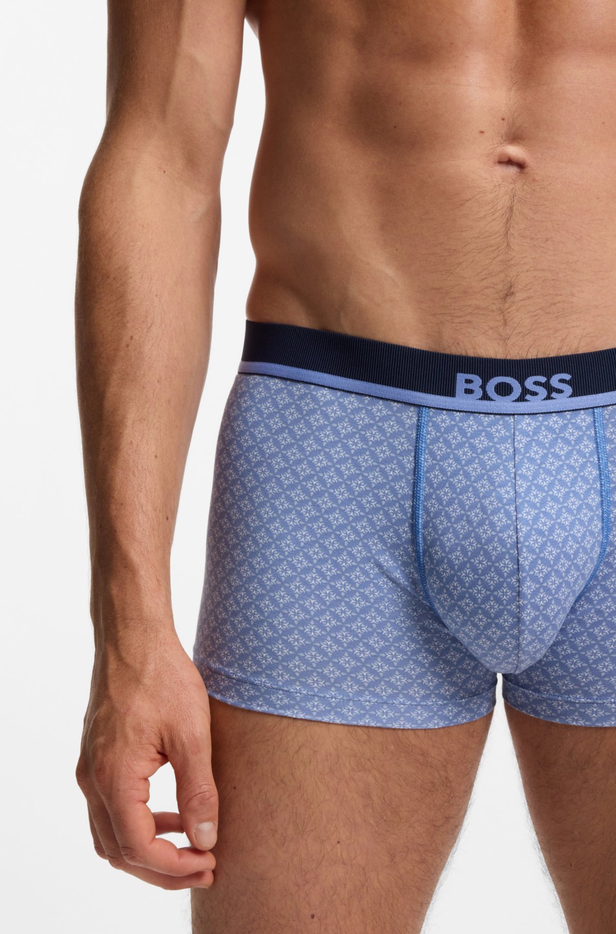 Bermudas estampadas en algodón elastizado