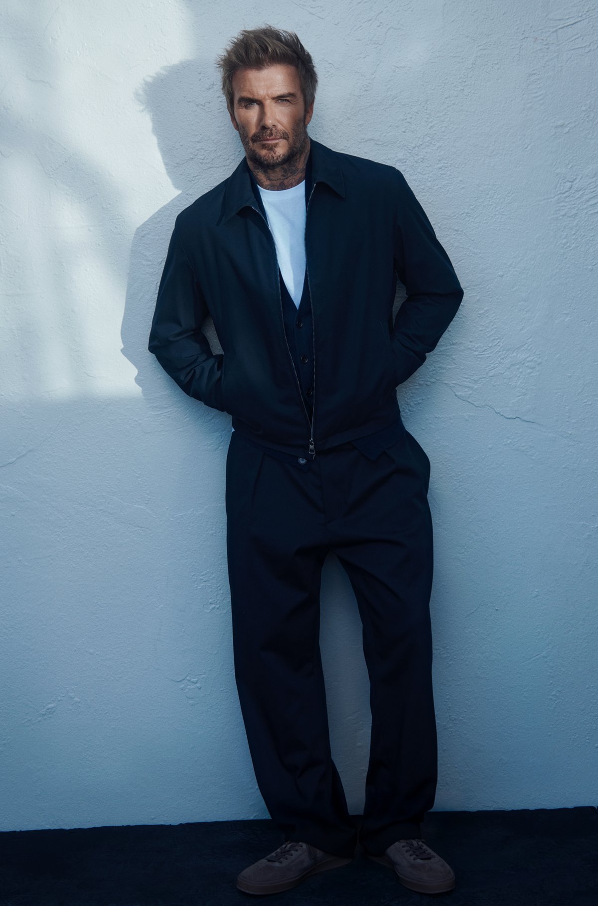Pantalones BECKHAM x BOSS en algodón elástico
