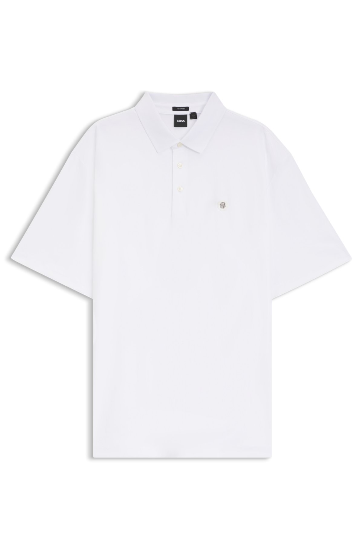 Camiseta polo de corte regular en algodón interlock mercerizado
