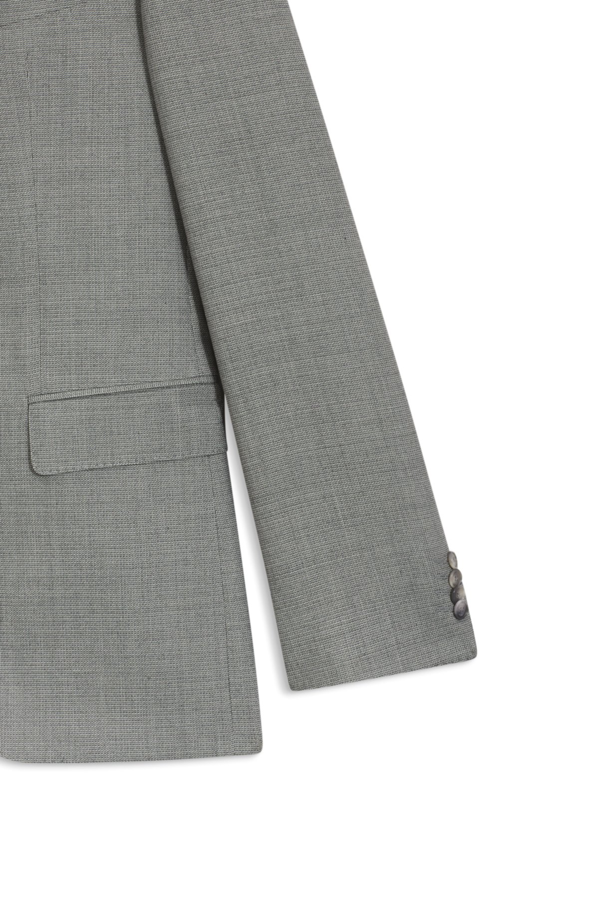 Traje de dos piezas con ajuste regular en tela estampada elástica