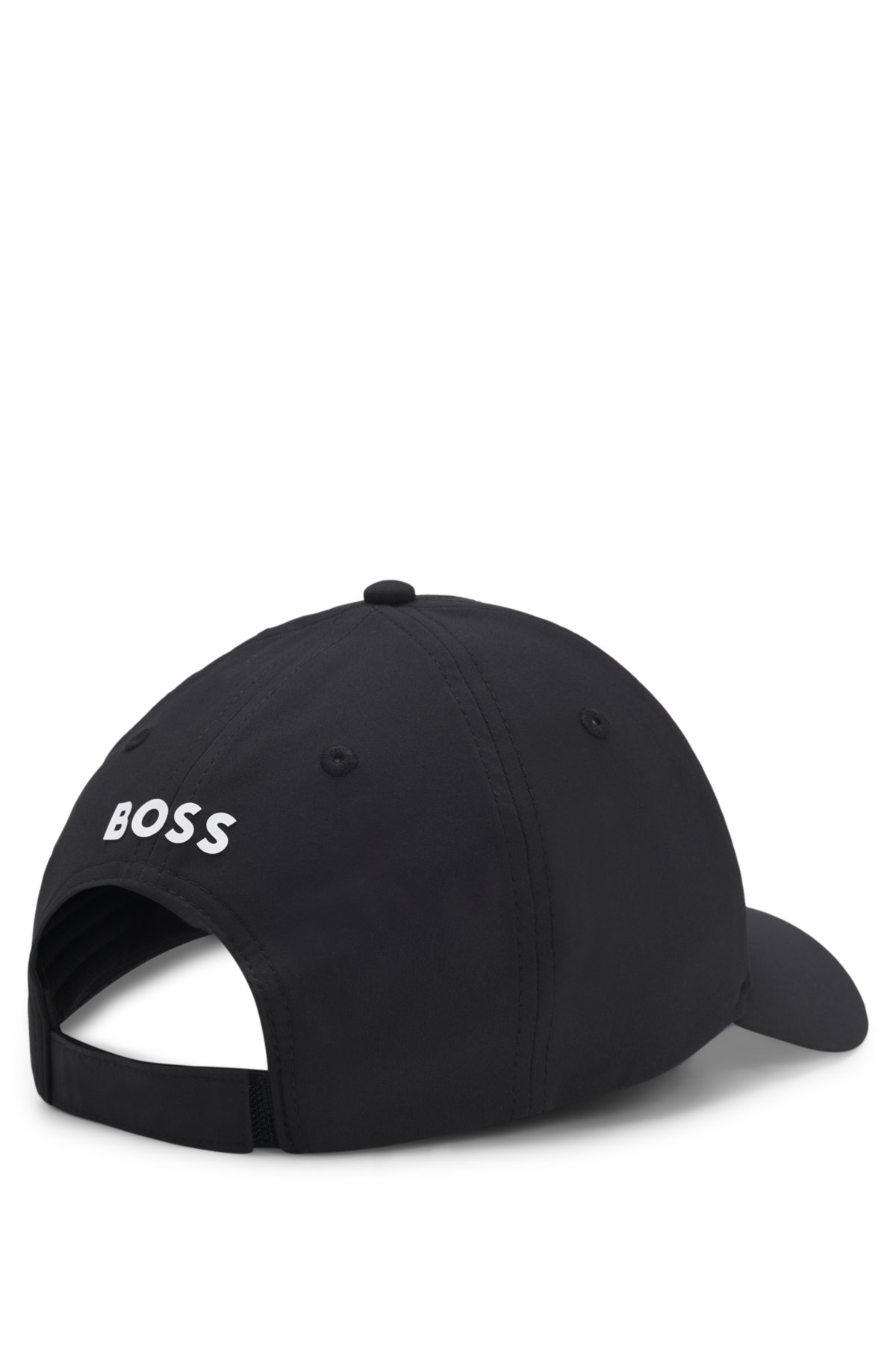 Gorra de cinco paneles con arte de tenis y logotipo