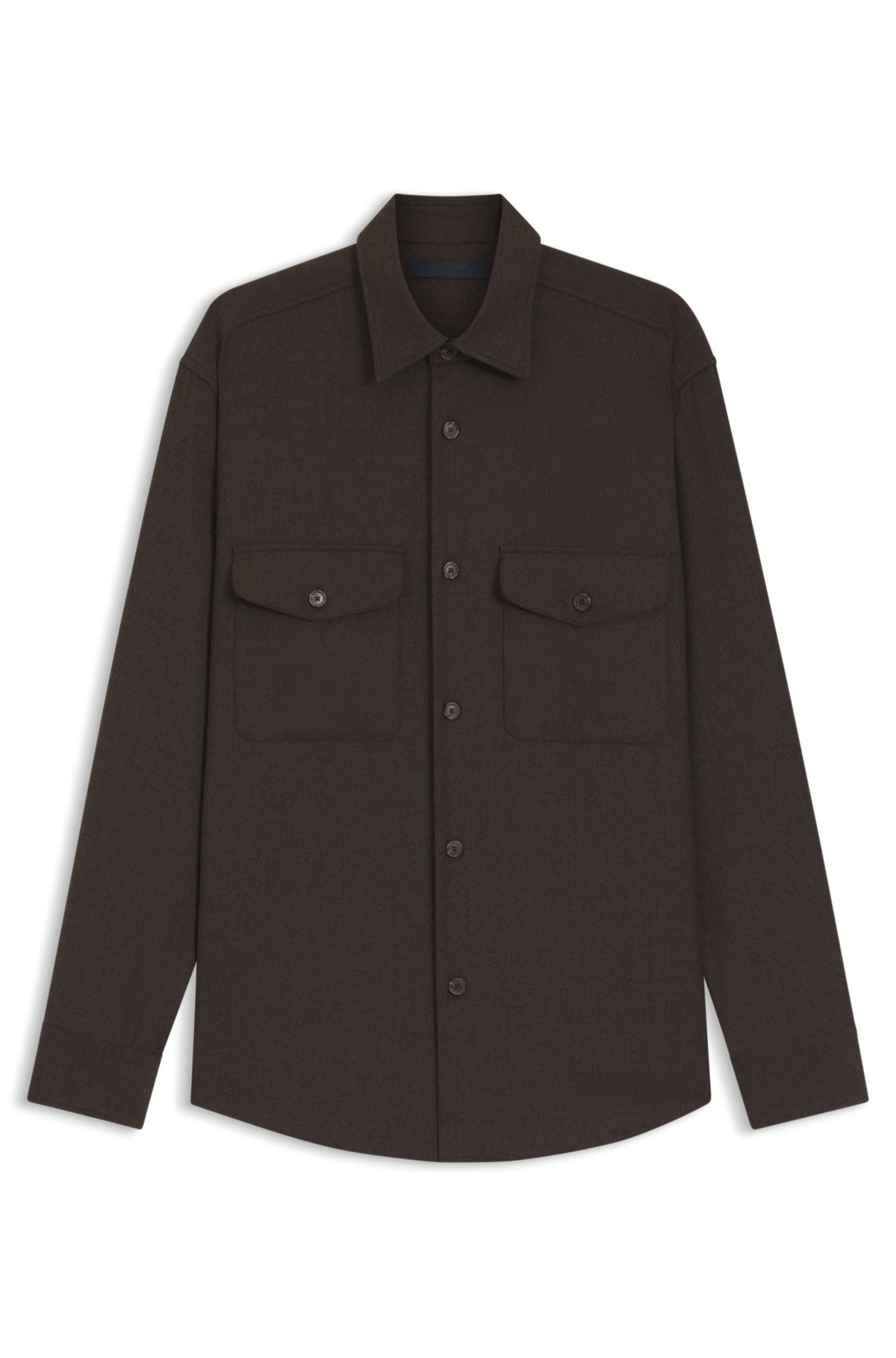 Camisa BECKHAM x BOSS con corte relajado de lana virgen
