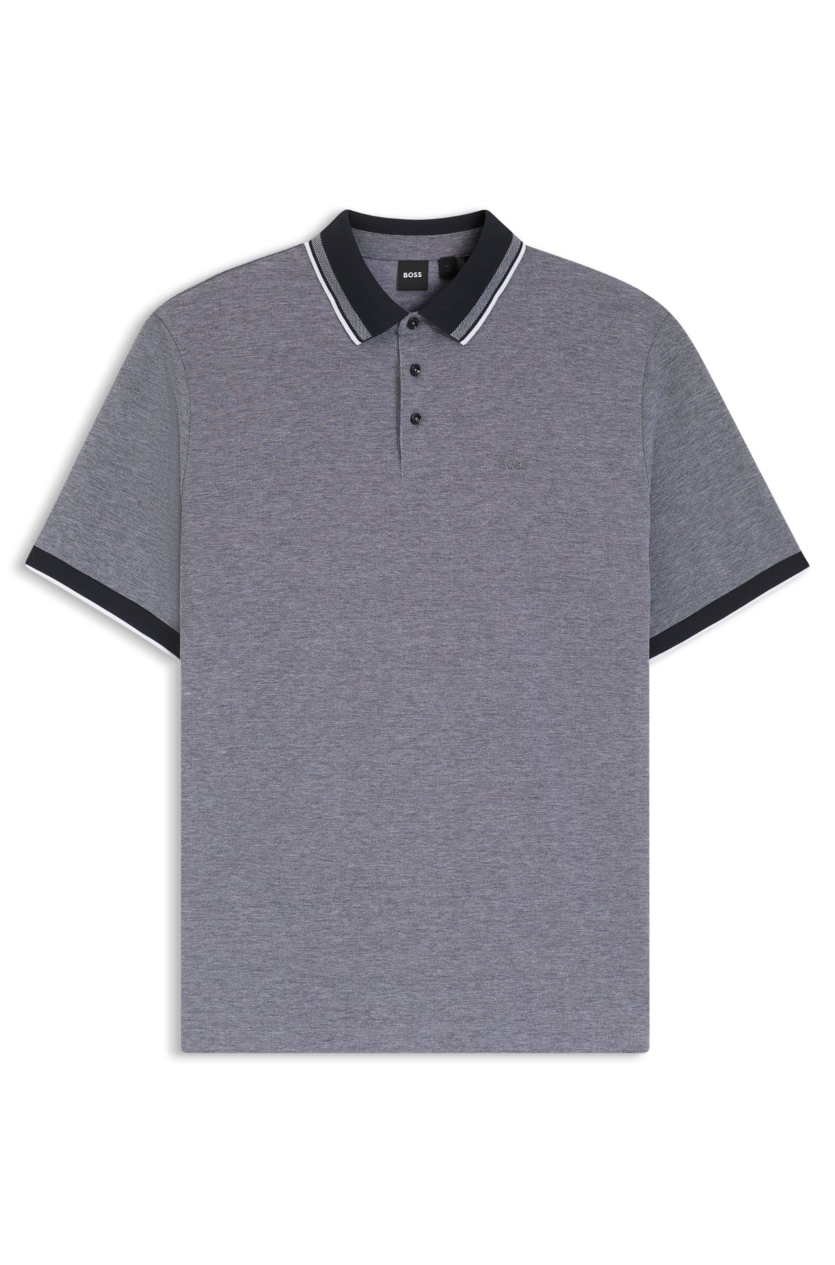 Camiseta de polo de piqué de algodón Oxford con detalle de logotipo
