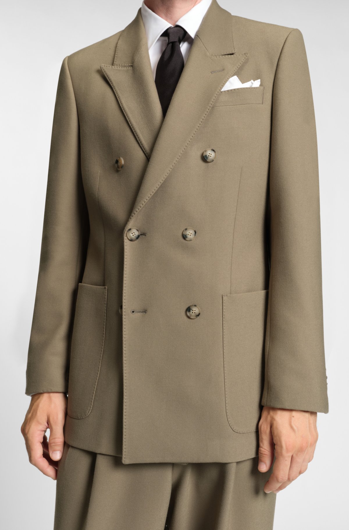 Chaqueta de corte relajado en tejido elástico