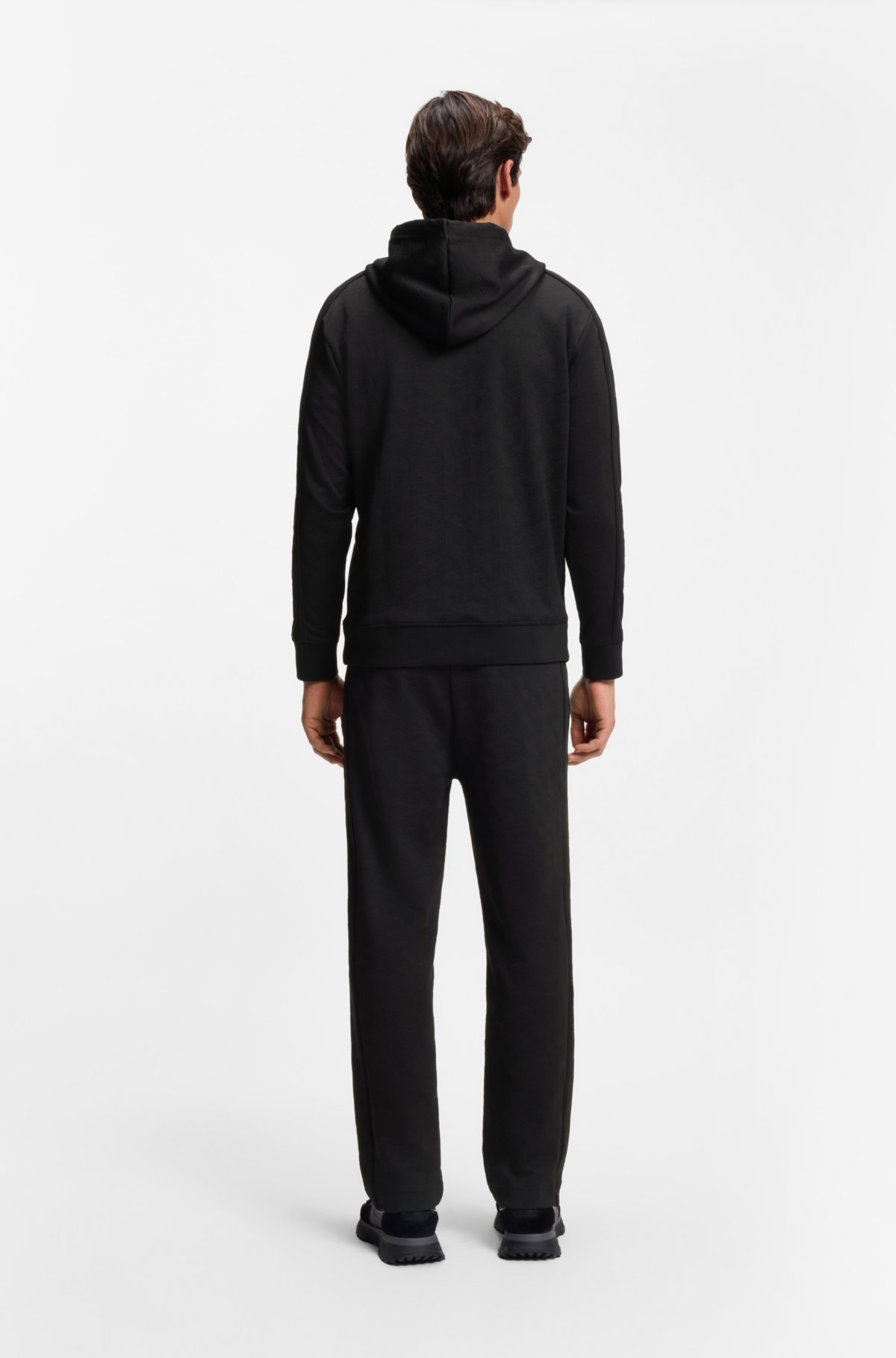 Sudadera de jacquard acolchado con corte regular